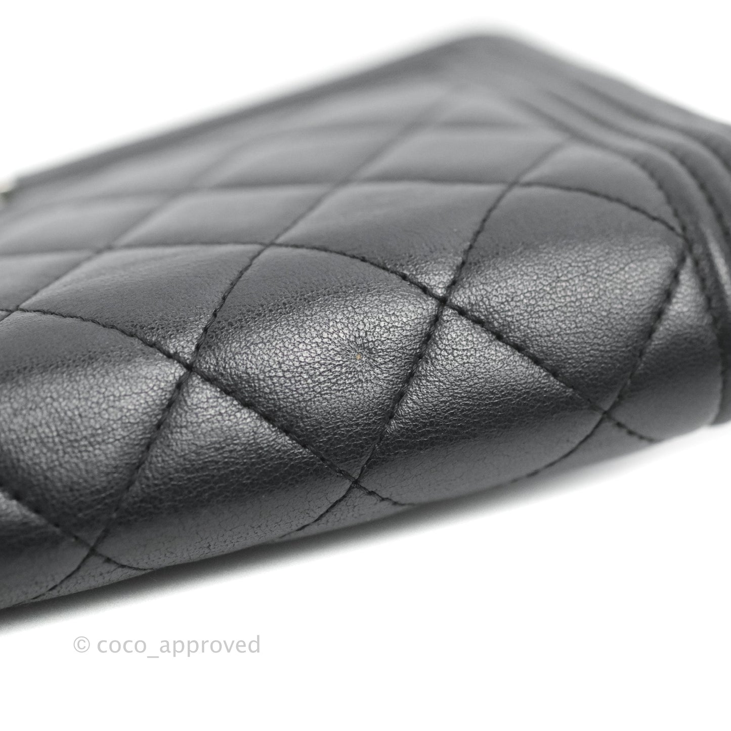 Chanel Boy Wallet on Chain WOC Black Lambskin Ruthenium Hardware