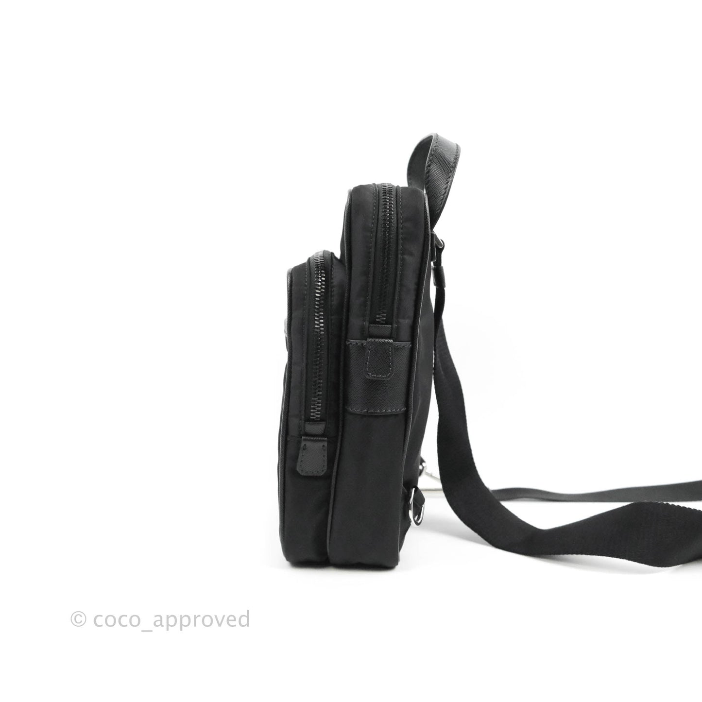 Prada 2-way Black Nylon Backpack