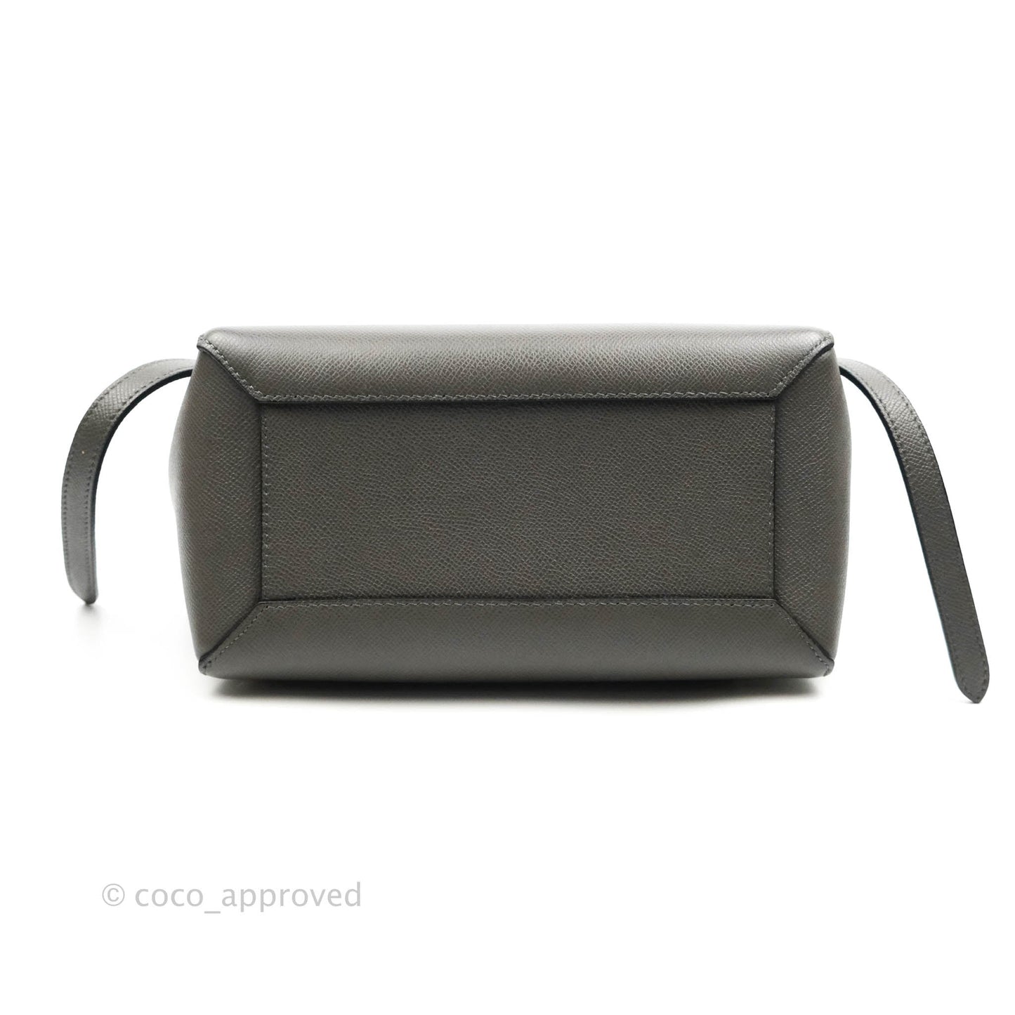 Celine Micro Belt Bag Grey Grained Calfskin Gold Hardware