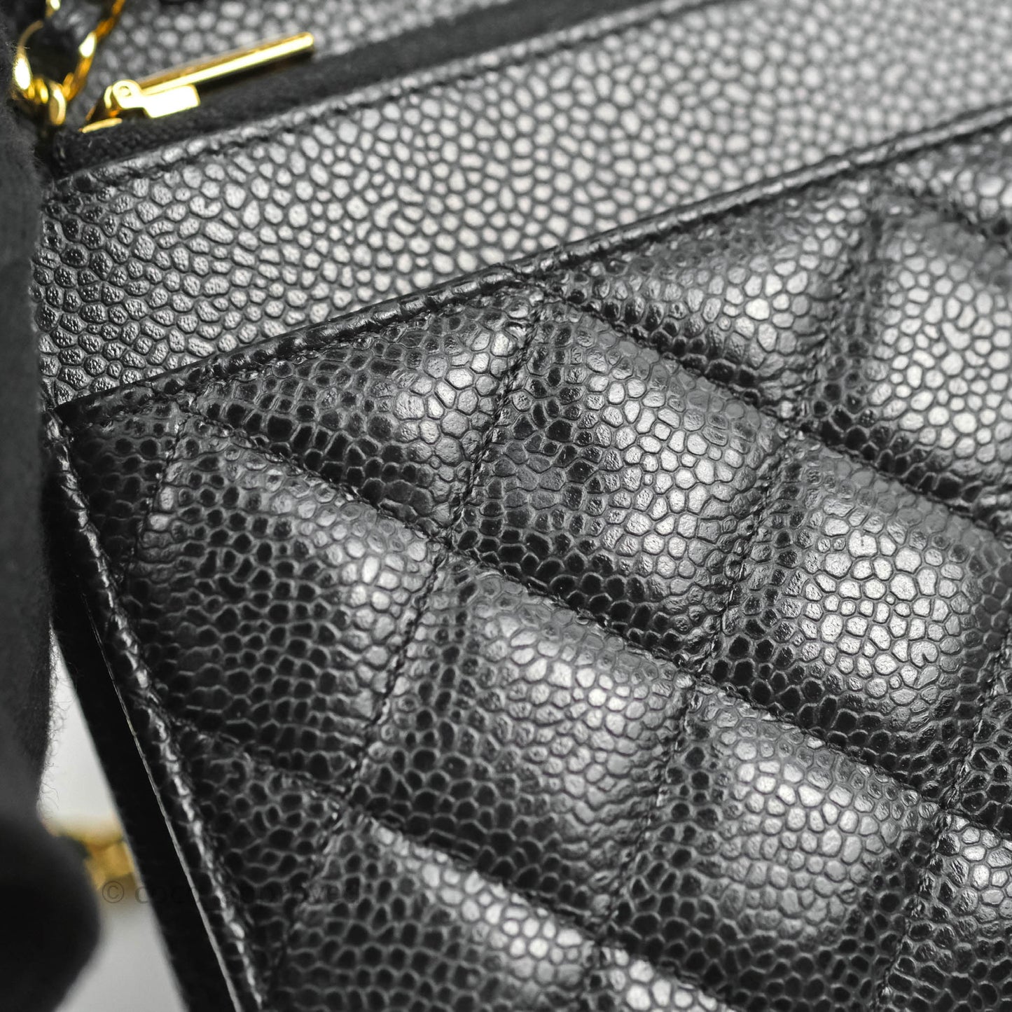 Chanel Quilted Classic WOC Black Caviar Gold Hardware