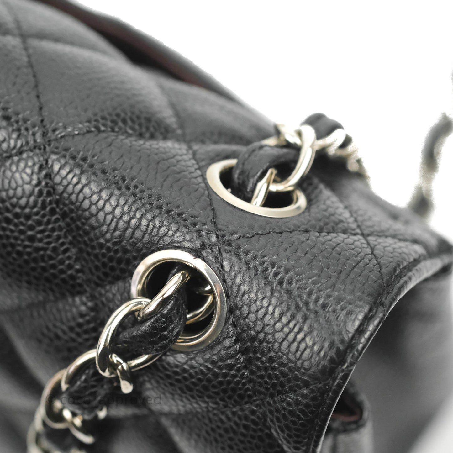 Chanel Classic Jumbo Double Flap Black Caviar Silver Hardware⁣⁣