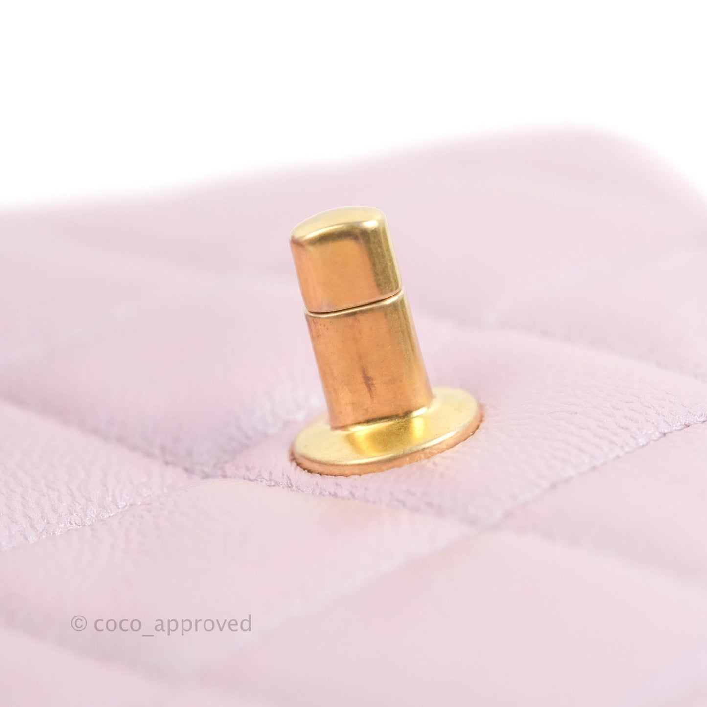 Chanel Quilted My Perfect Mini Iridescent Pink Caviar Aged Gold Hardware 21K
