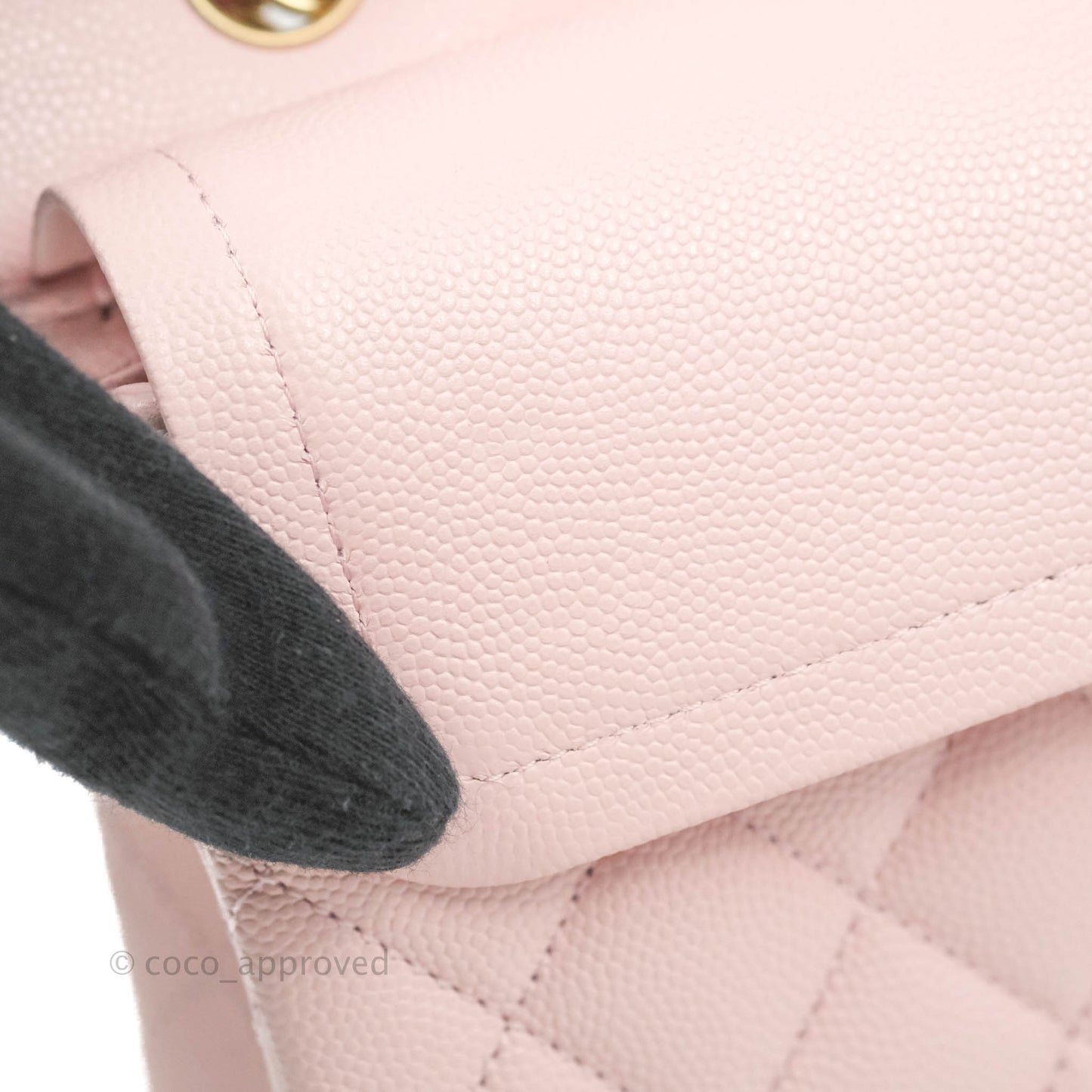 Chanel Classic Small S/M Flap Pink Caviar Gold Hardware 22S
