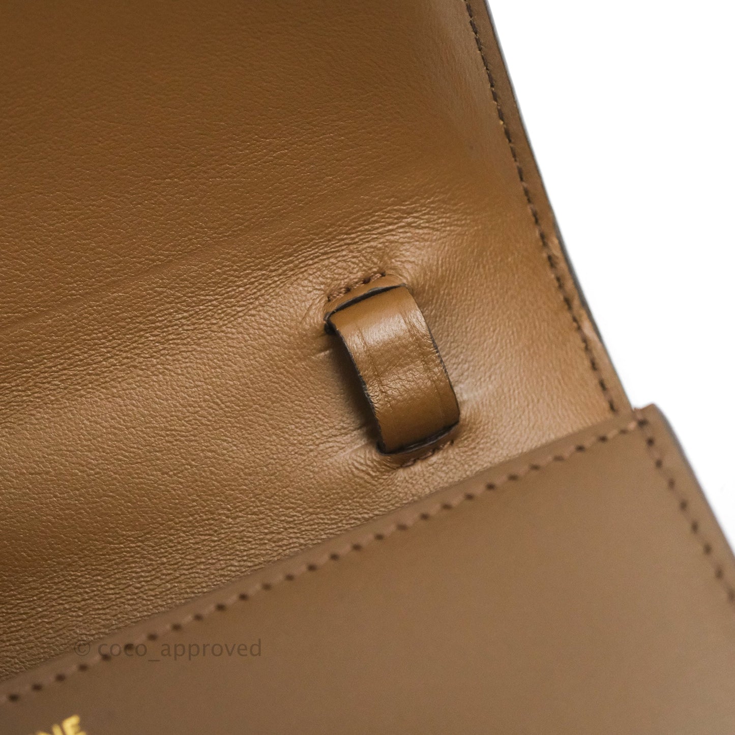 Celine Teen Classic Box Flap Caramel Calfskin