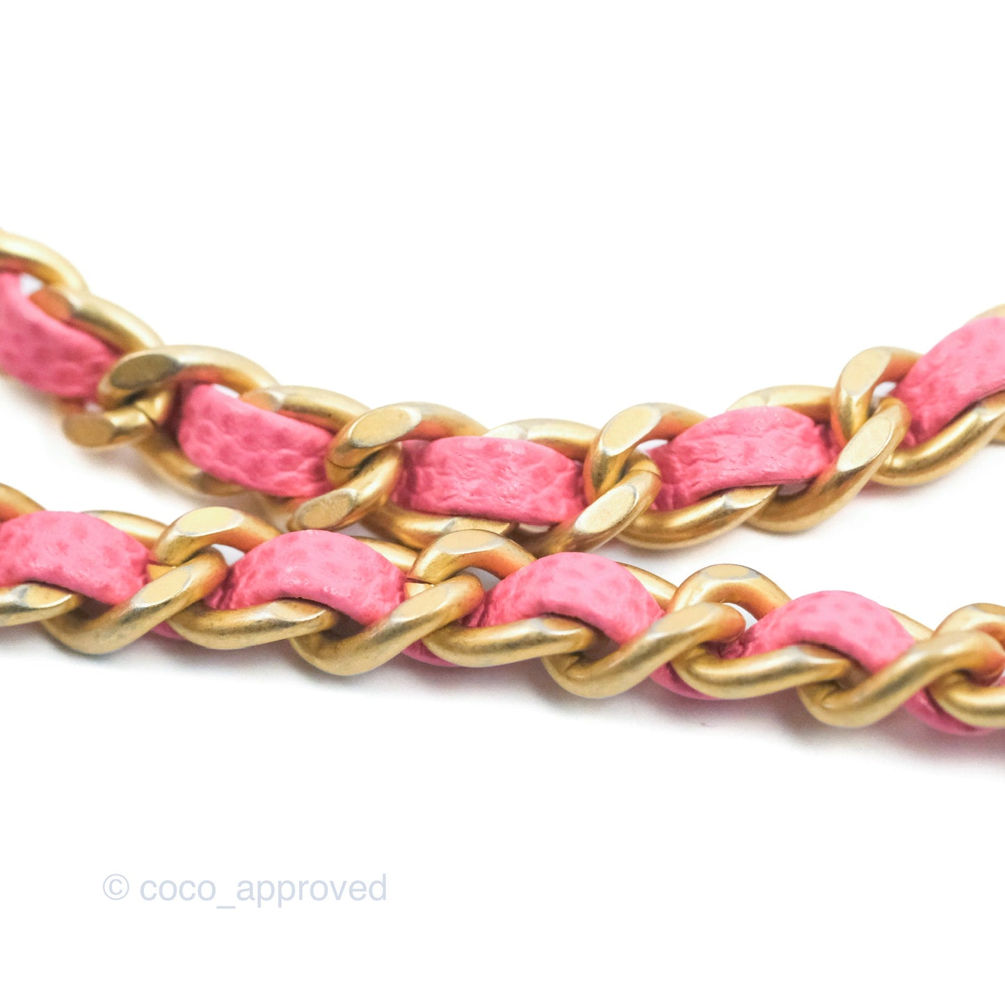Chanel Small Coco Handle Quilted Pink Caviar Aged Gold Hardware Lizard Embossed Handle