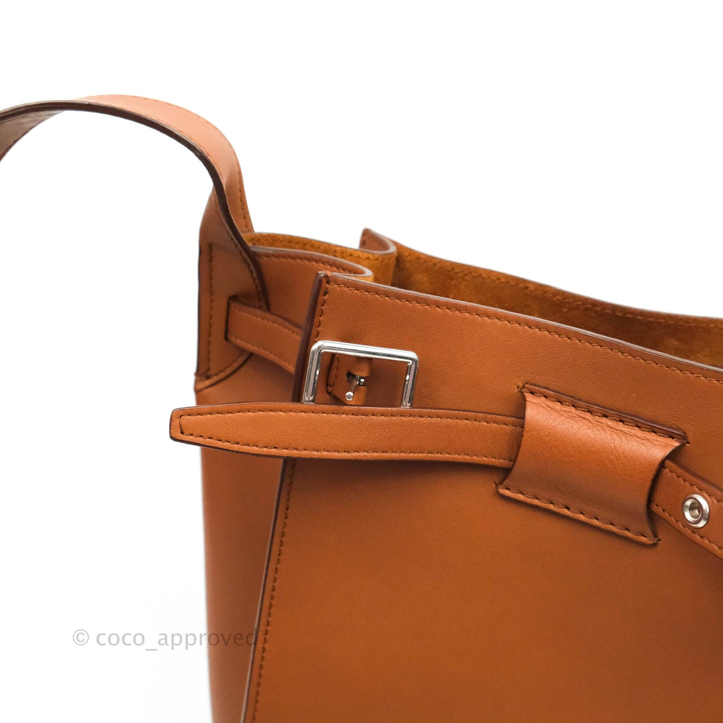 Celine Long Strap Big Bag Brown Bucket Calfskin