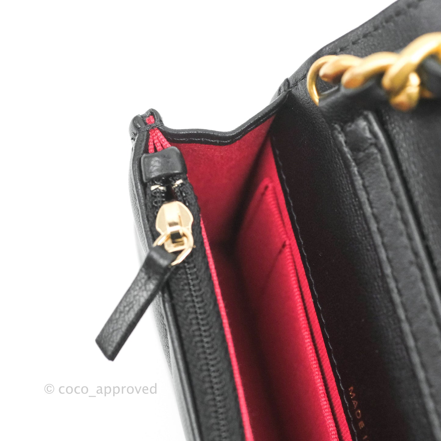 Chanel 19 Mini Clutch with Chain Black Lambskin Mixed Hardware