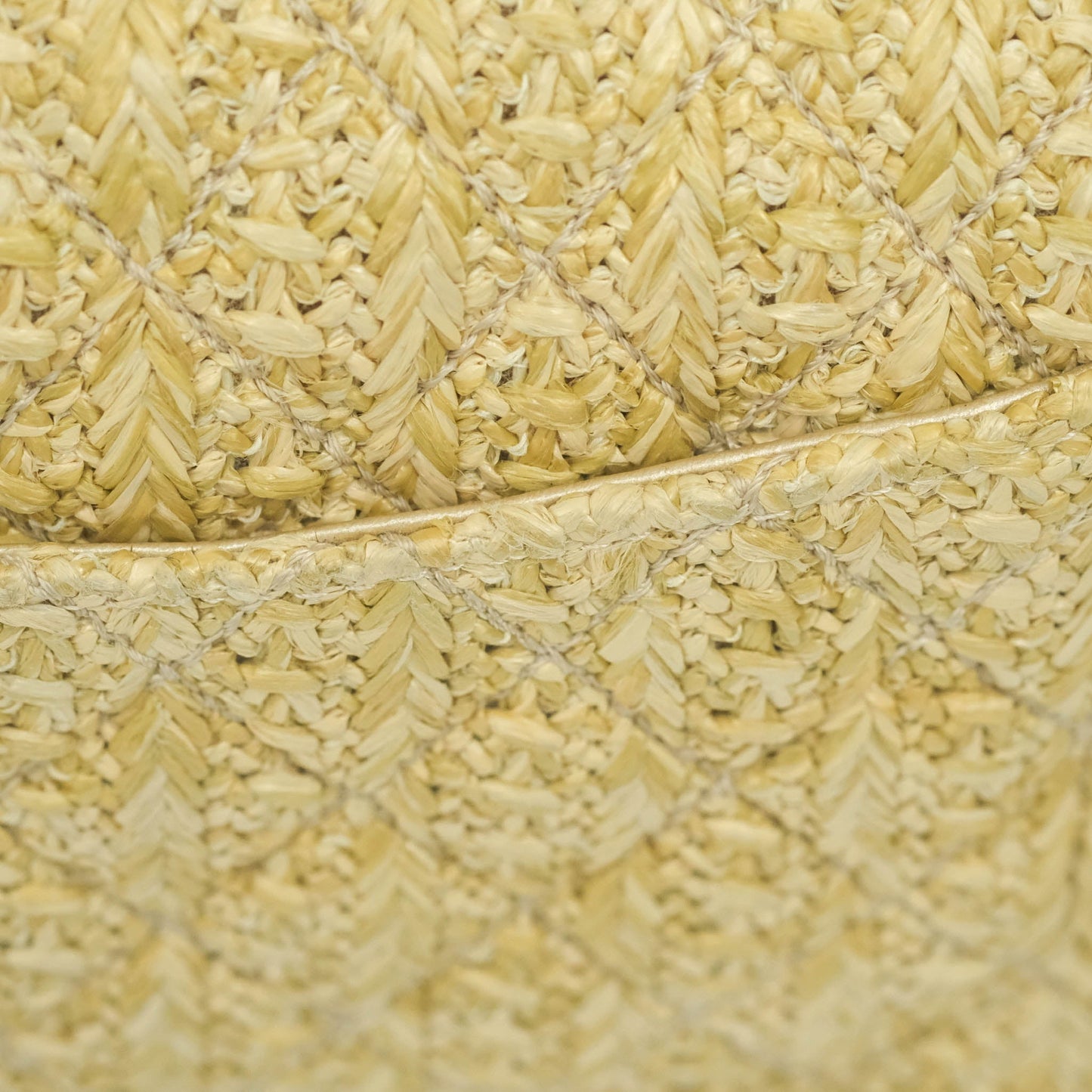 Chanel Classic M/L Medium Double Flap Woven Reed Aged Gold Hardware