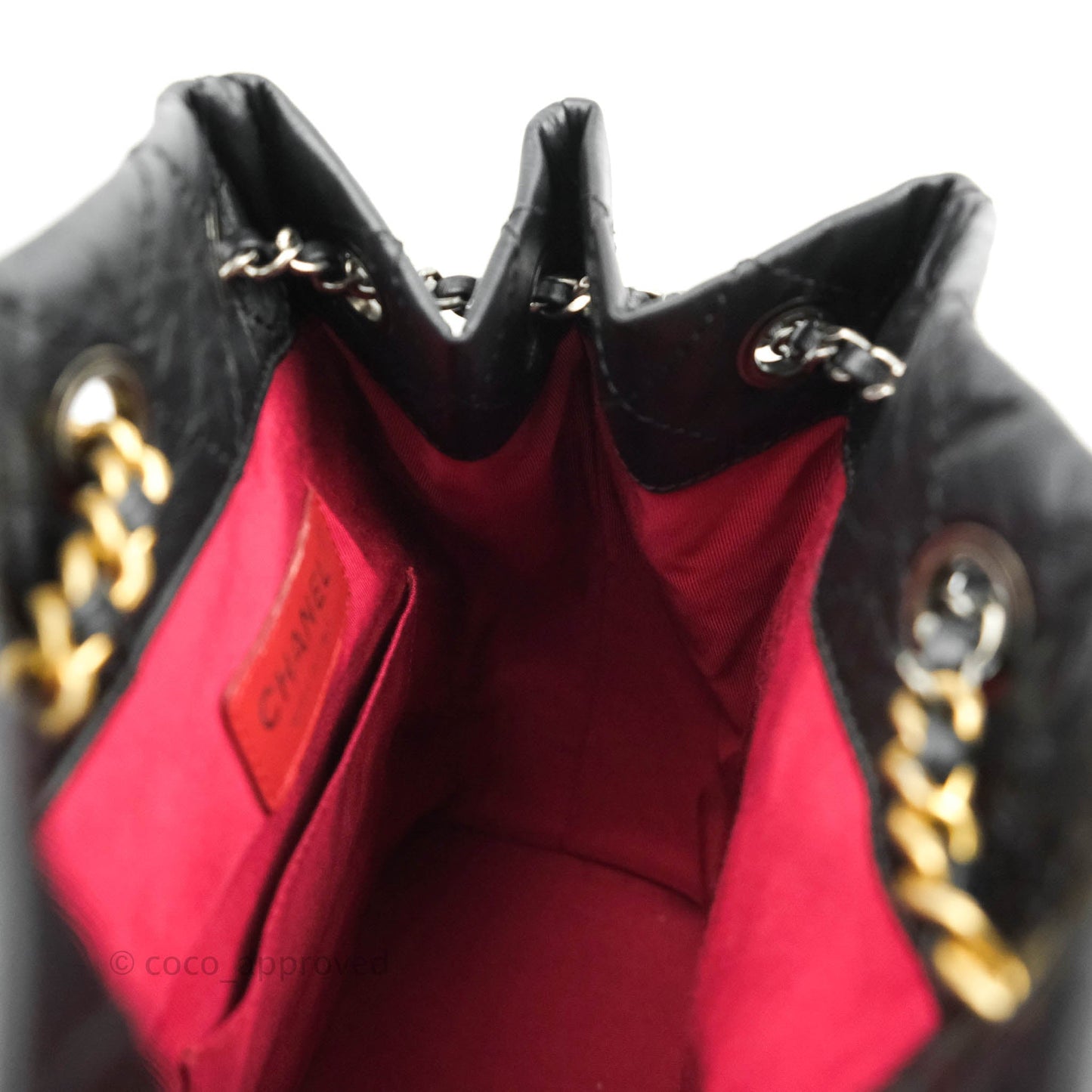 Chanel Small Gabrielle Backpack Black Aged Calfskin