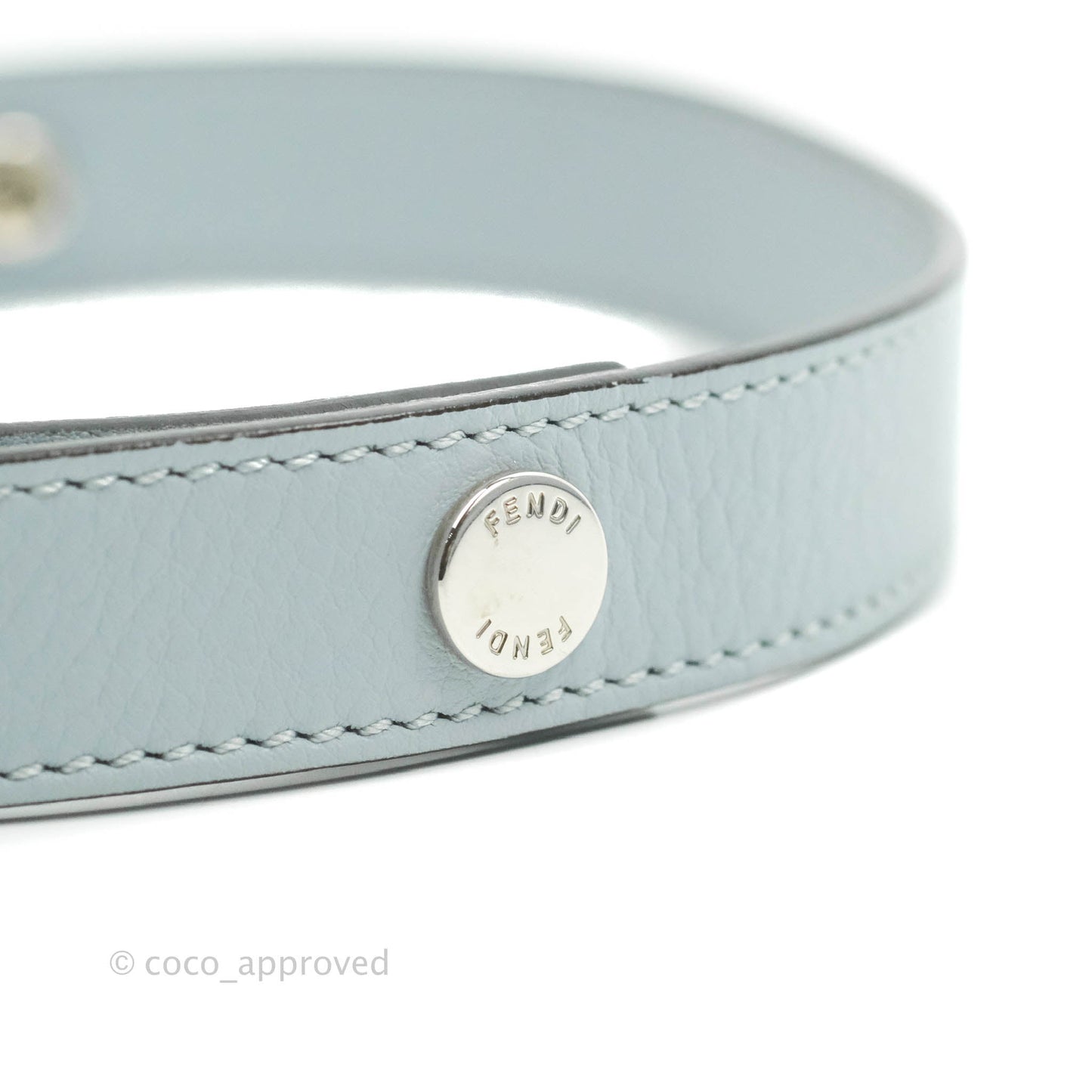 Fendi Medium By The Way Multicolour Light Blue/Light Beige Grained leather