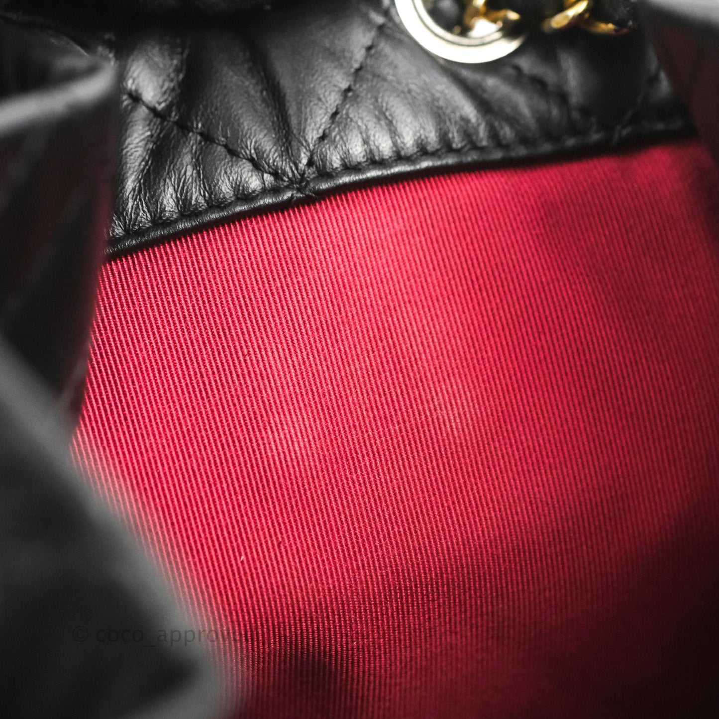 Chanel Medium Gabrielle Backpack Black Aged Calfskin