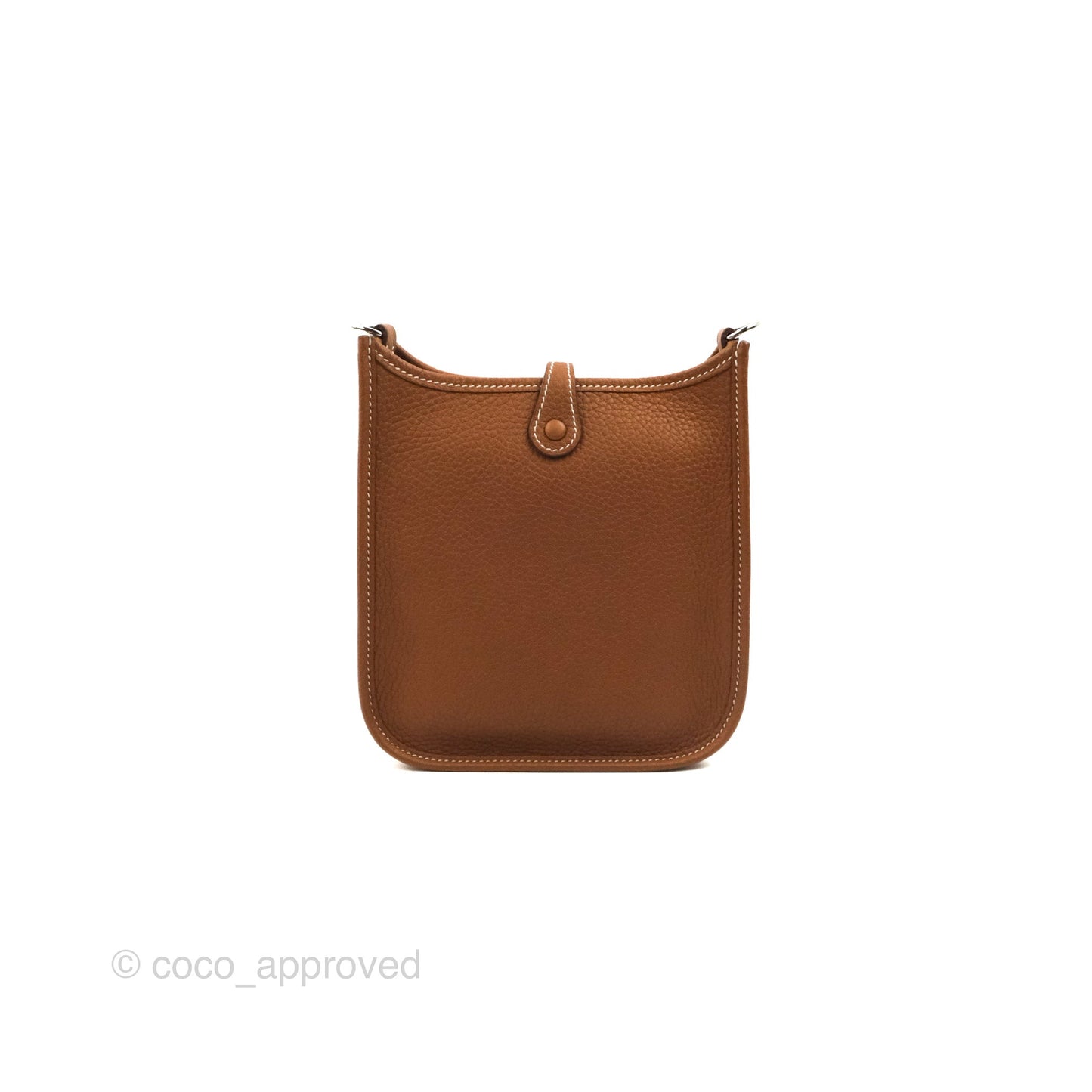 Hermès Mini Evelyne 16 Gold Clemence Palladium Hardware