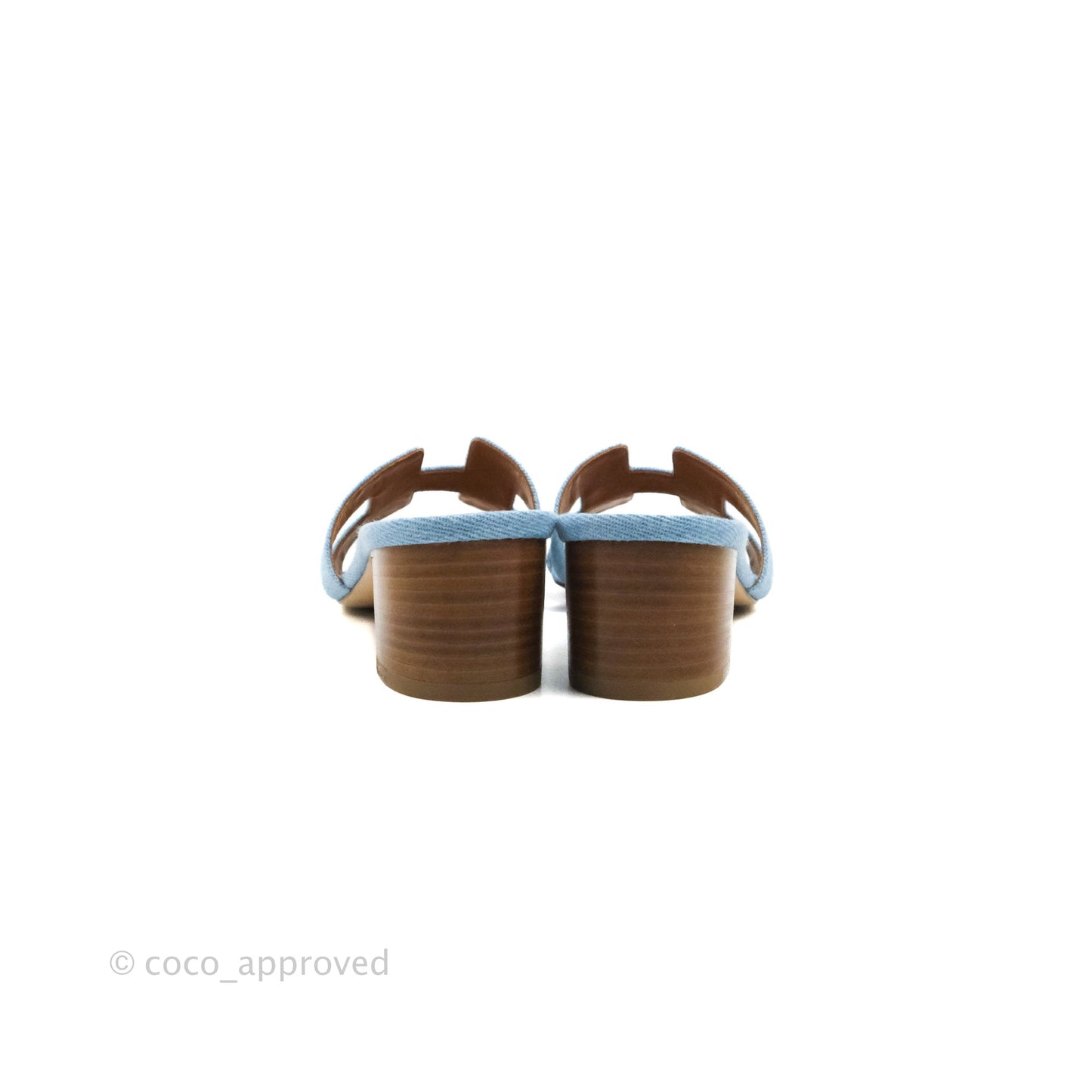 Hermès Oasis Denim Sandals Size 37.5