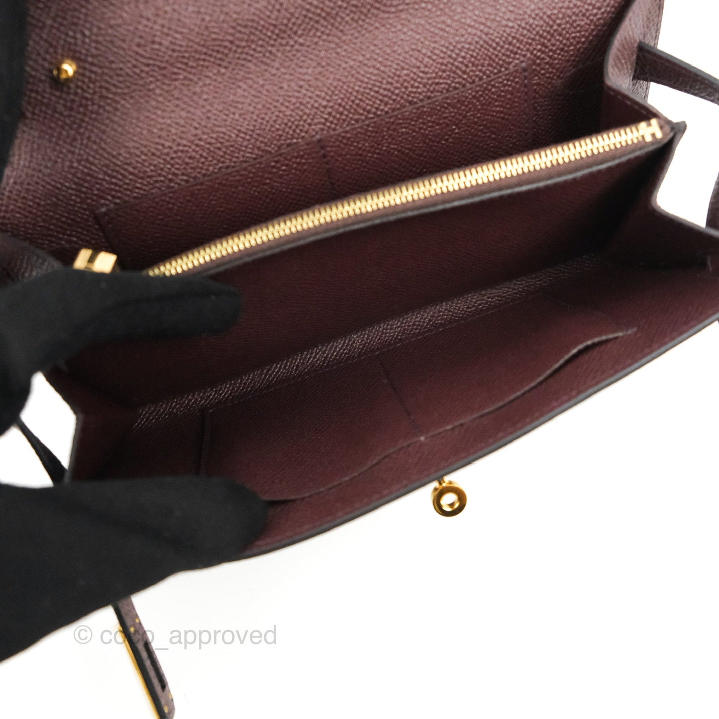 Hermès Kelly To Go Wallet Rouge Sellier Epsom Gold Hardware