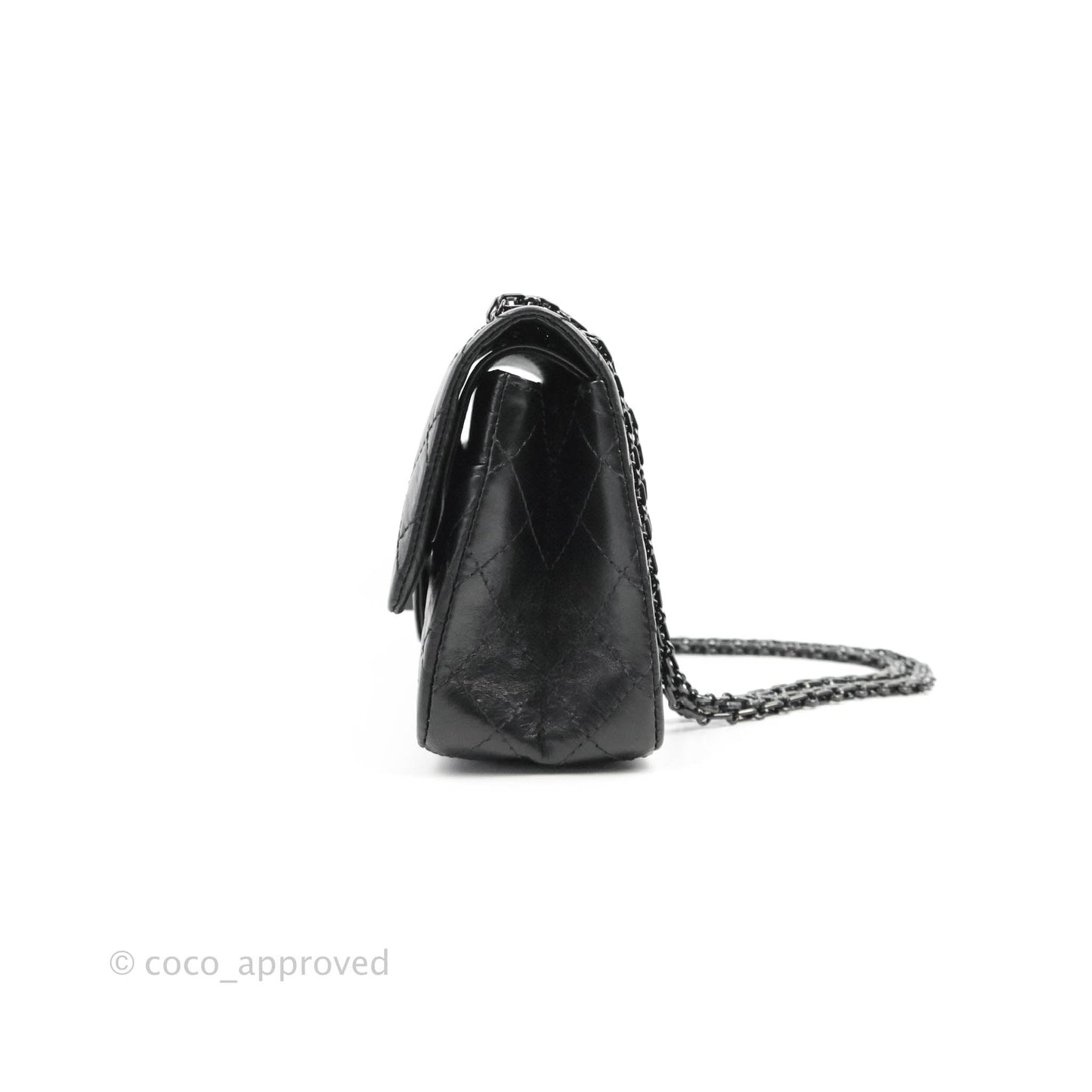 Chanel Reissue 225 Quilted Aged Calfskin So Black