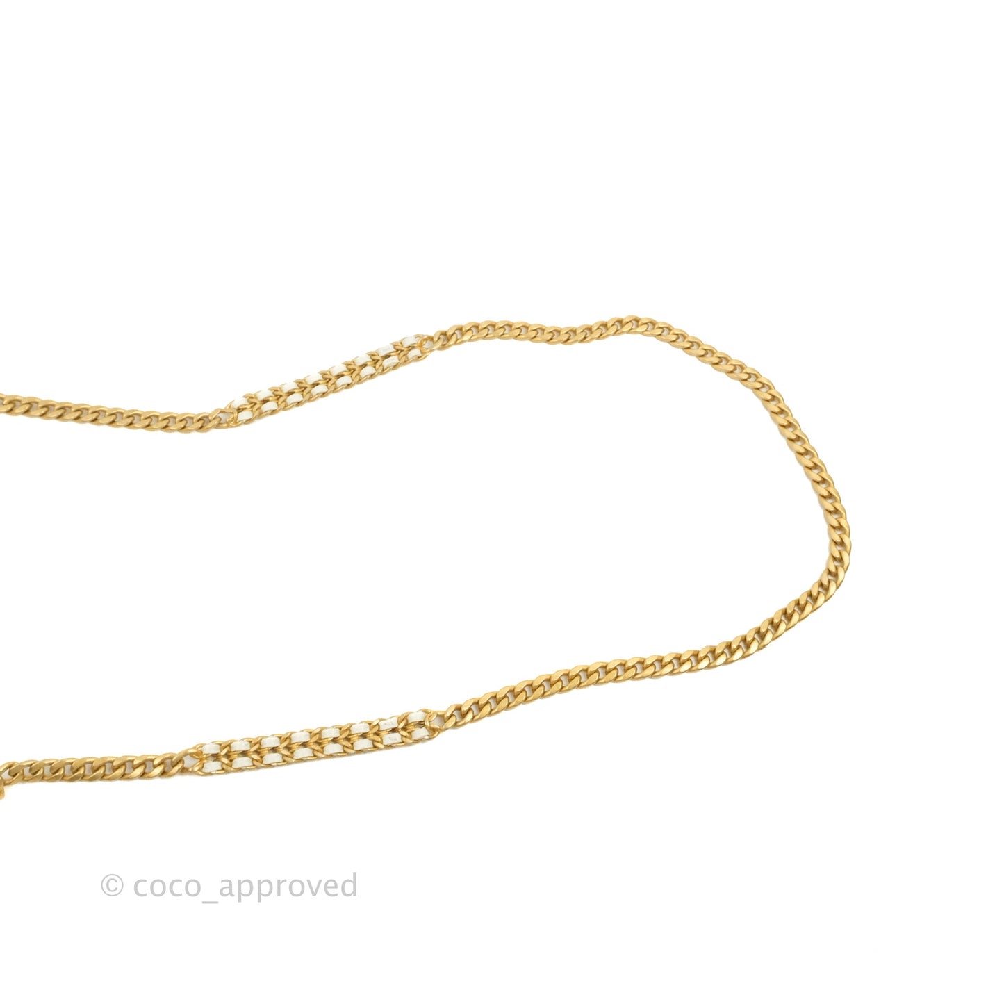 Chanel Quilted Wallet On Chain WOC Melody Ivory White Caviar Gold Hardware