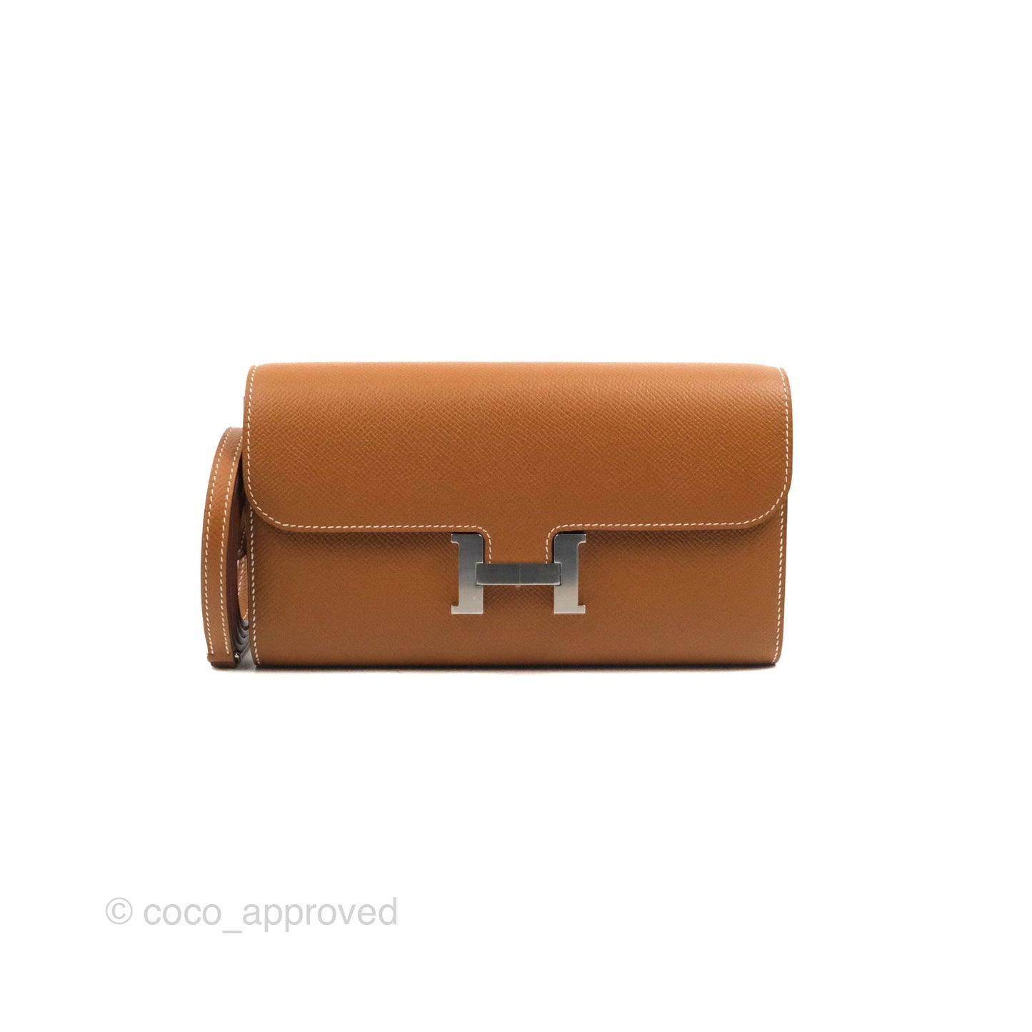 Hermès Constance Long To Go Wallet Gold Epsom Palladium Hardware