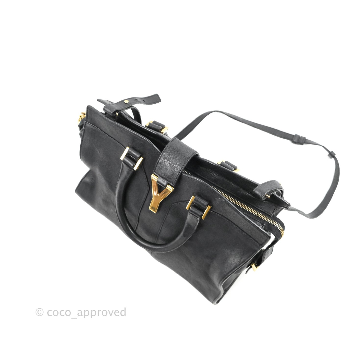Saint Laurent Cabas Chyc Dark Navy Gold Hardware