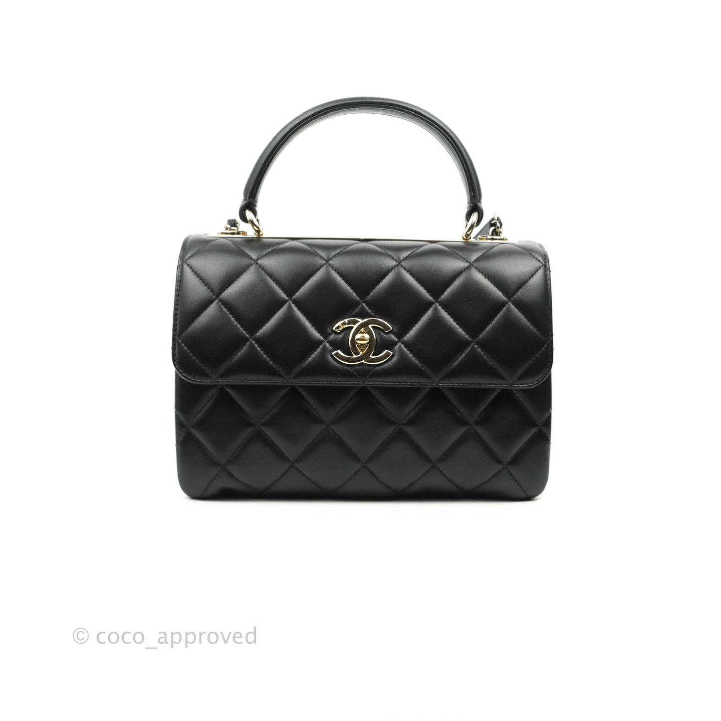 Chanel Trendy CC Small Black Lambskin Gold Hardware