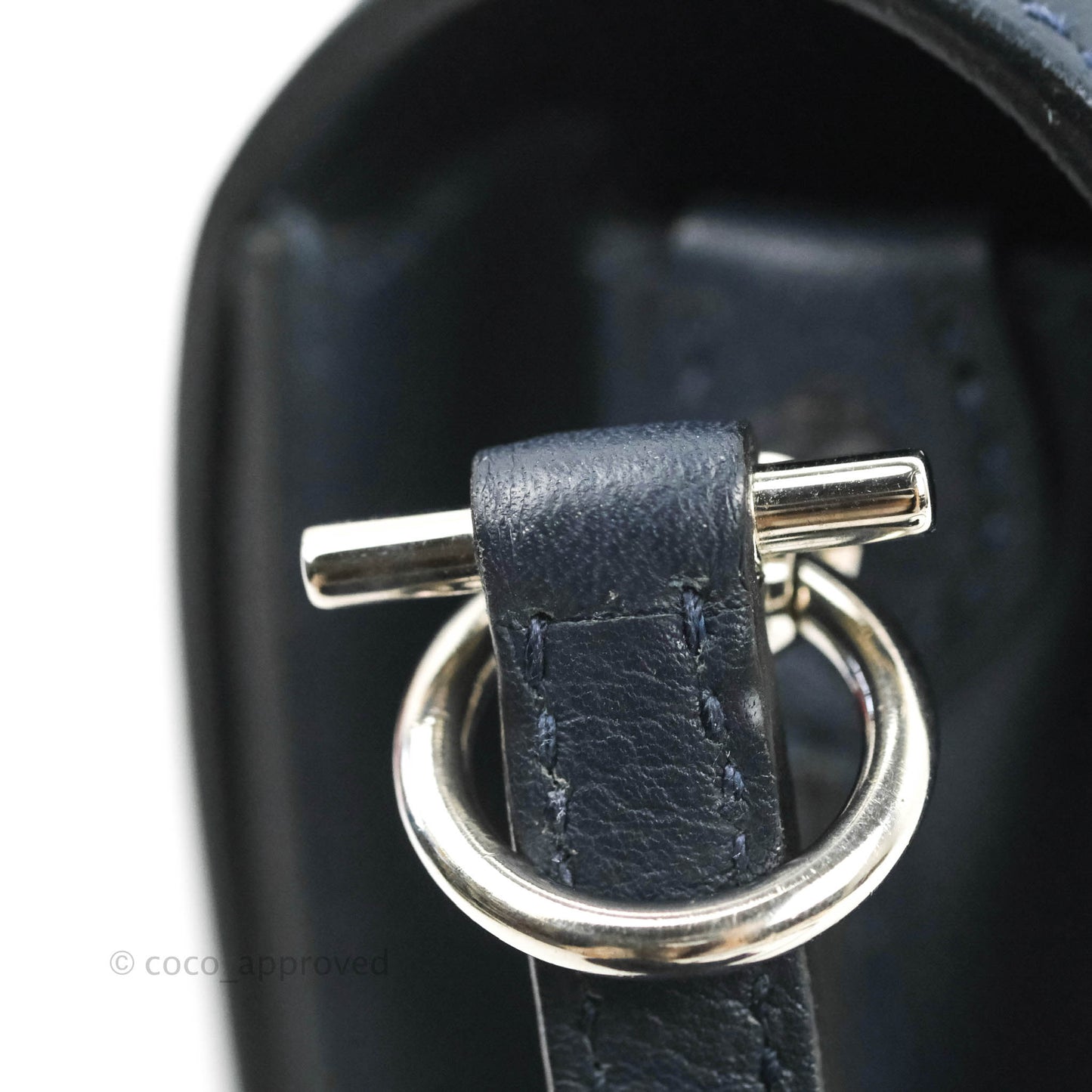 Hermès Roulis Mini 18 Bleu Nuit Evercolor Palladium Hardware
