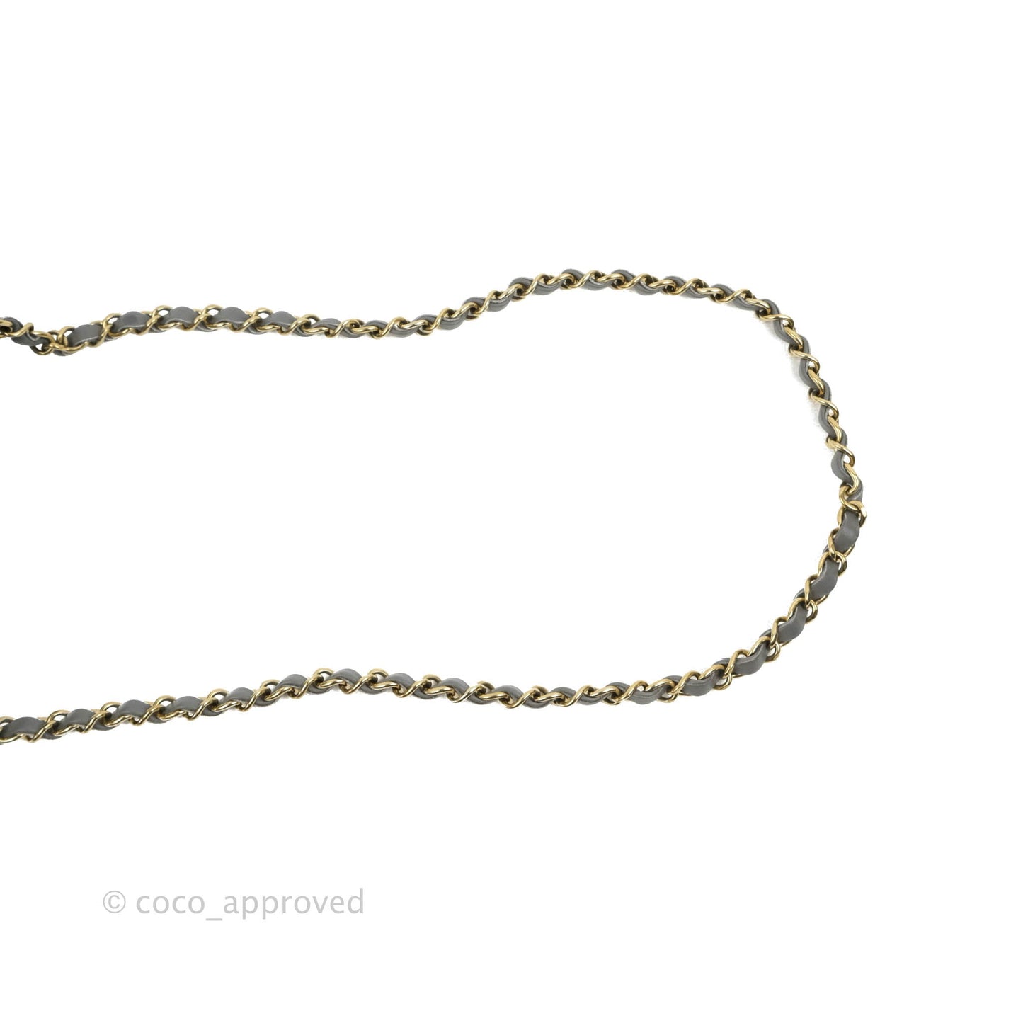 Chanel Quilted Mini Square Grey Lambskin Gold Hardware