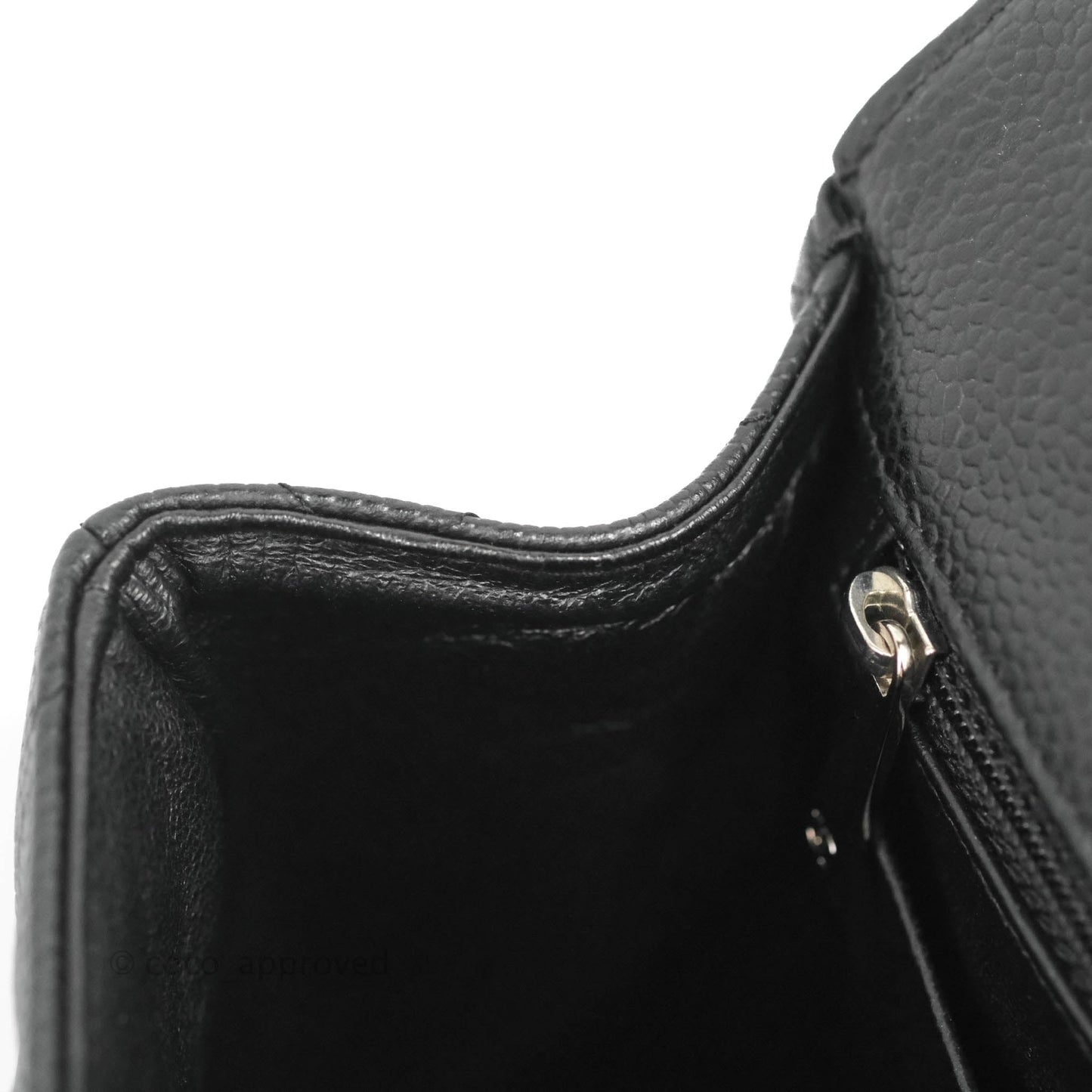 Chanel Jumbo Single Flap Black Caviar Silver Hardware⁣⁣