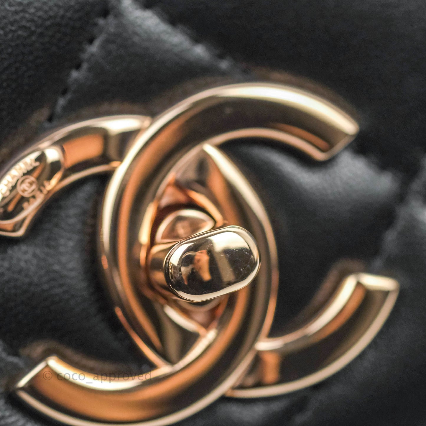 Chanel Trendy CC Small Black Lambskin Rose Gold Hardware