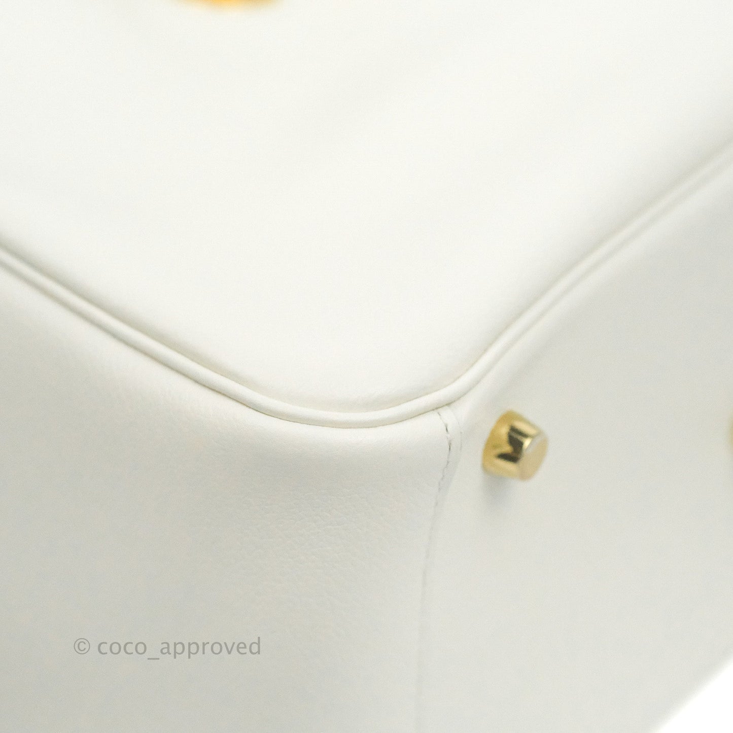 Hermès Lindy 26 Evercolor Blanc Gold Hardware