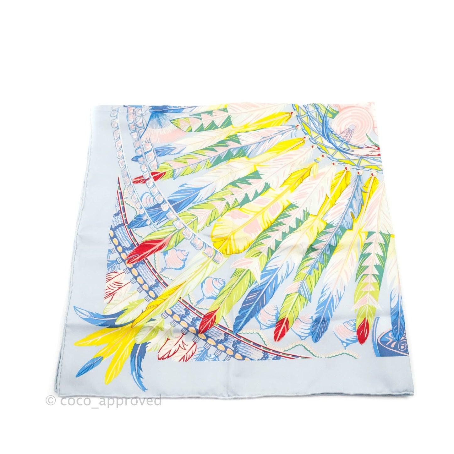 Hermes Silk 90 Scarf Danse Pacifique