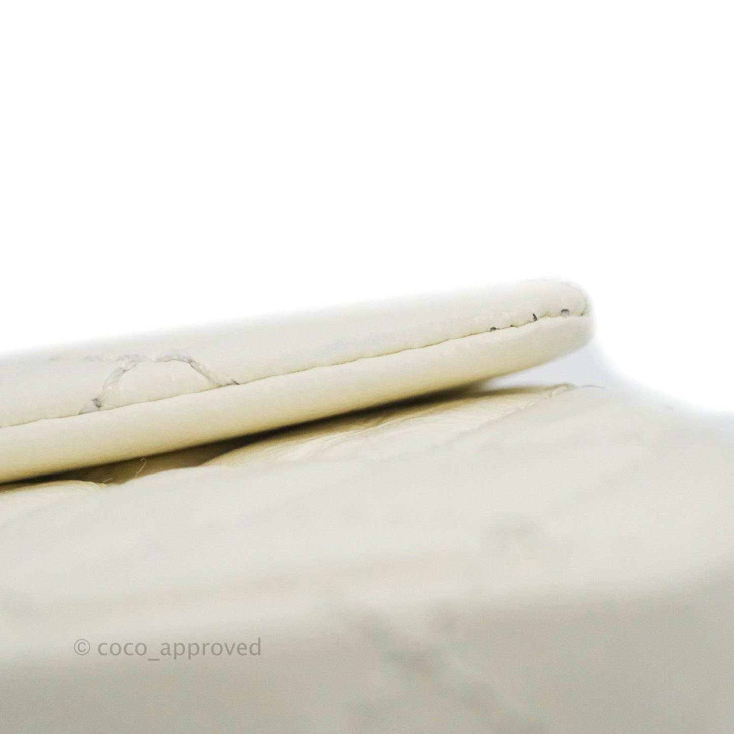 Chanel Mini Reissue 224 White Aged Calfskin Aged Gold Hardware