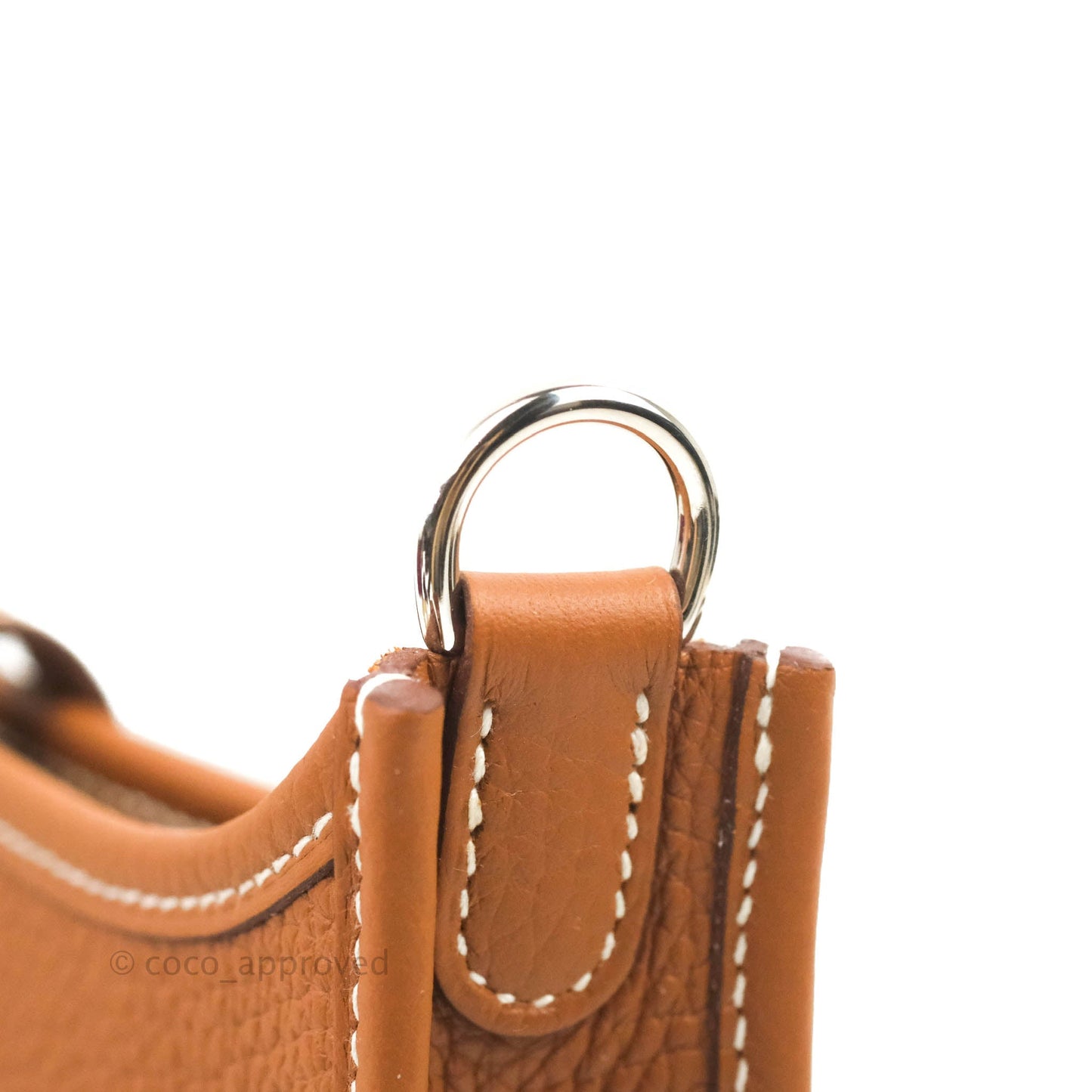 Hermès Mini Evelyne 16 Gold Clemence Palladium Hardware