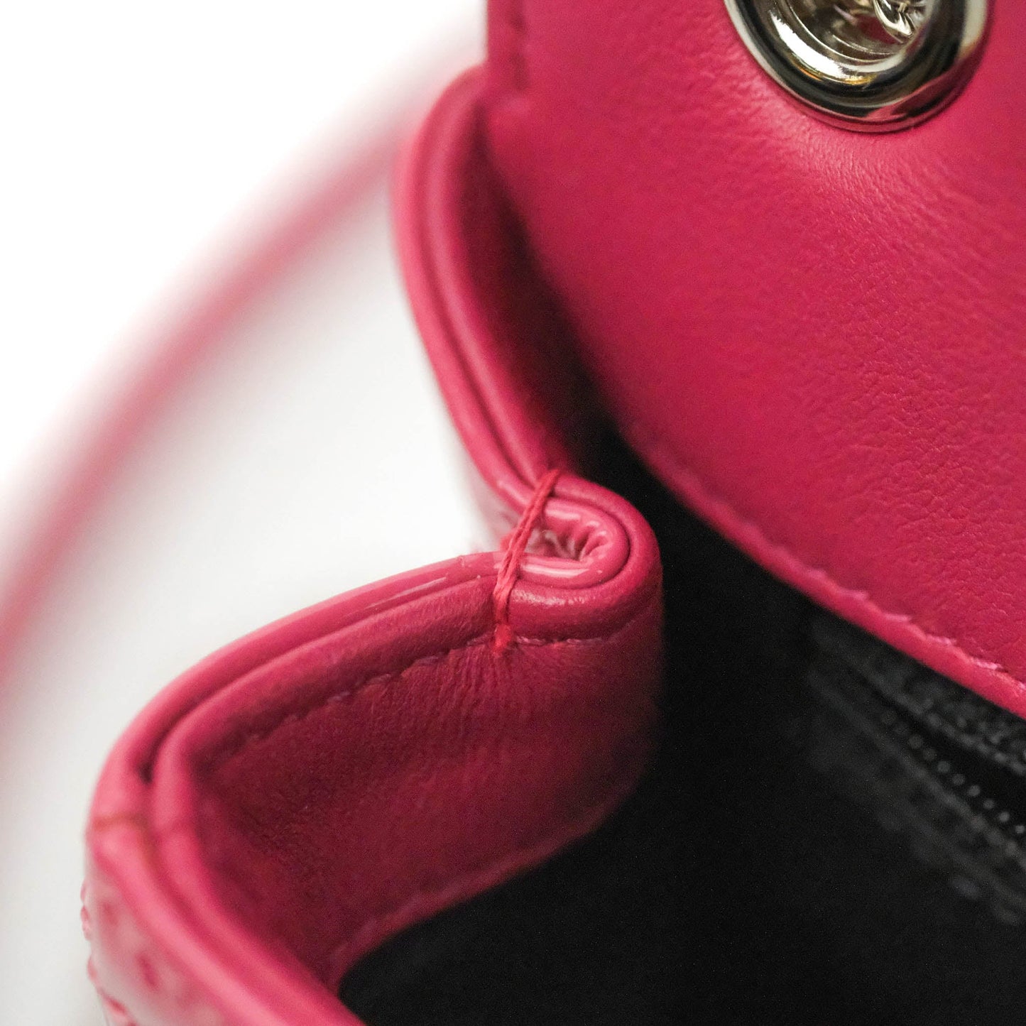 Chanel Coco Shine Small Flap Quilted Patent Calfskin Pink Silver Hardware