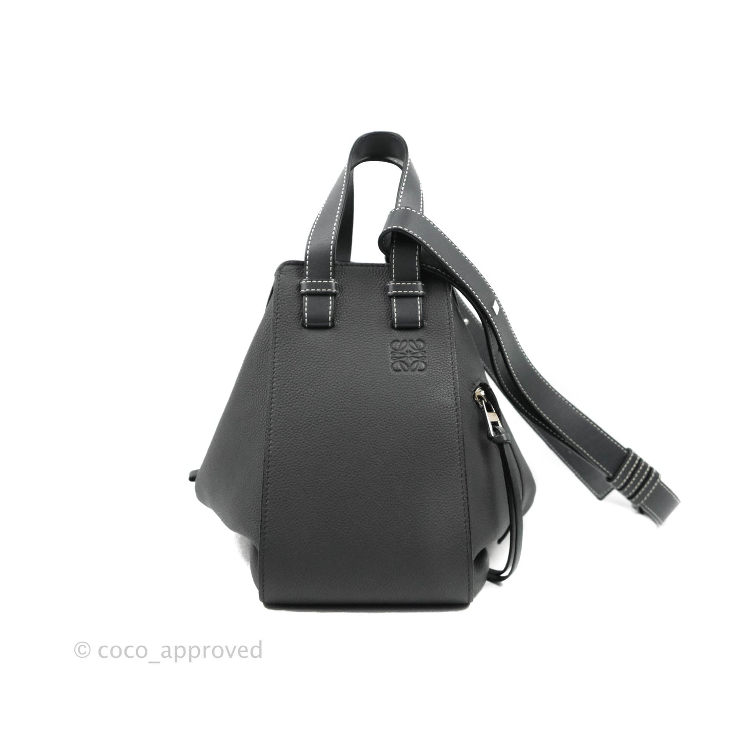 Loewe Hammock Small Asphalt Grey Shoulder Bag