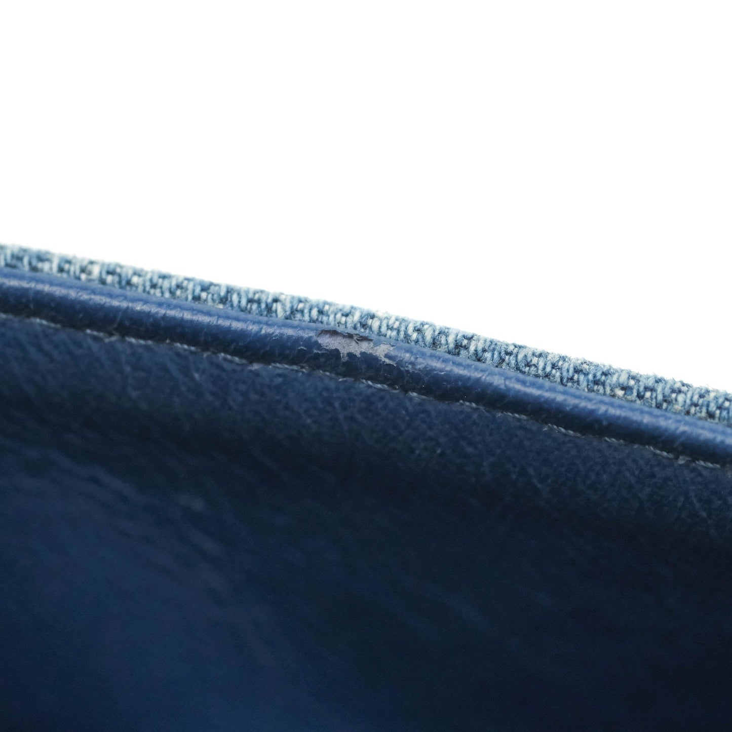 Chanel Classic M/L Medium Flap Quilted Washed Denim Gold Hardware