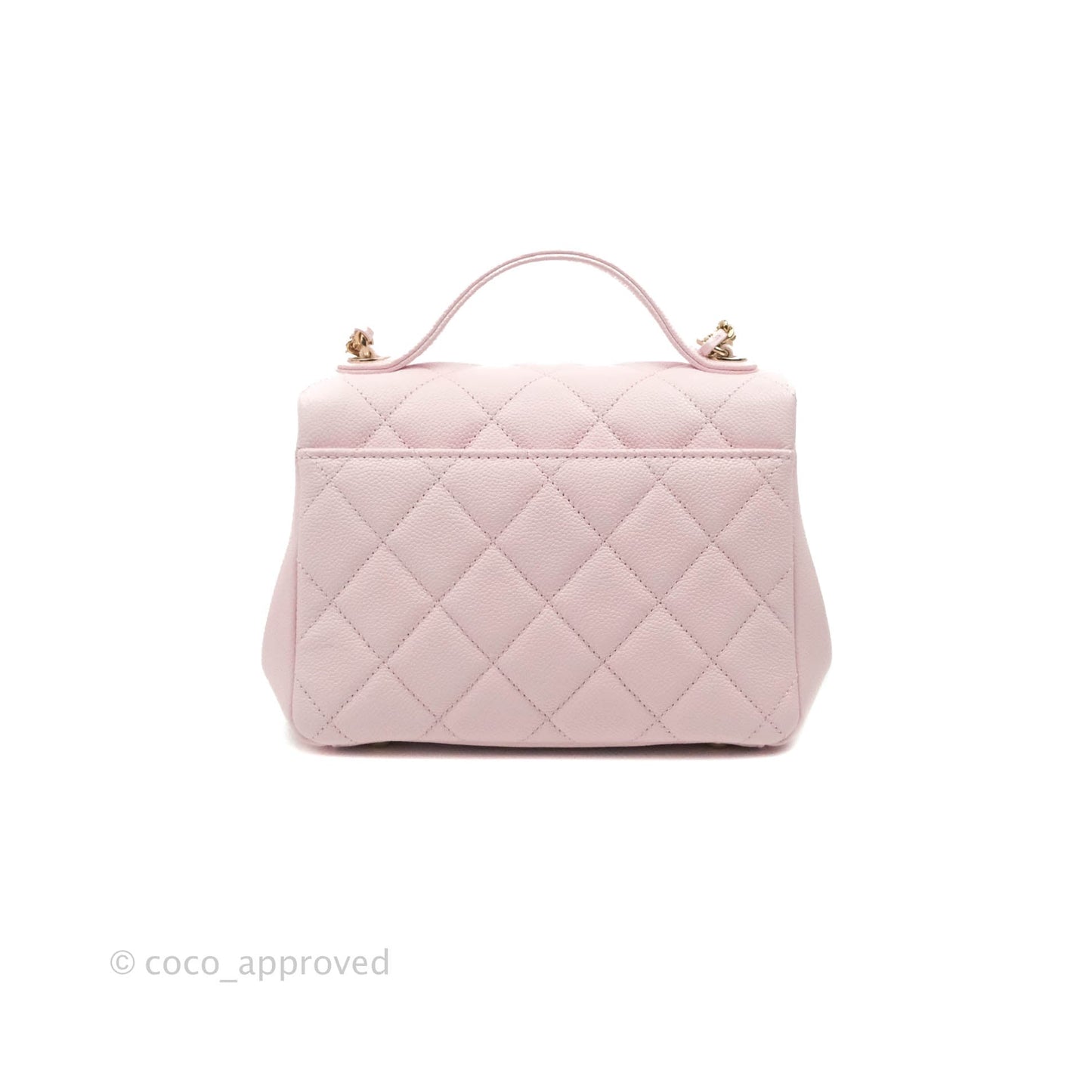 Chanel Quilted Small Business Affinity Flap Pink Caviar Gold Hardware