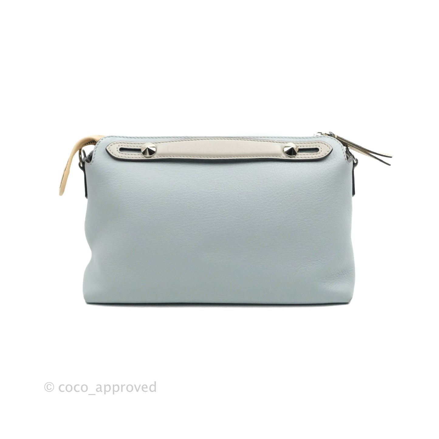 Fendi Medium By The Way Multicolour Light Blue/Light Beige Grained leather