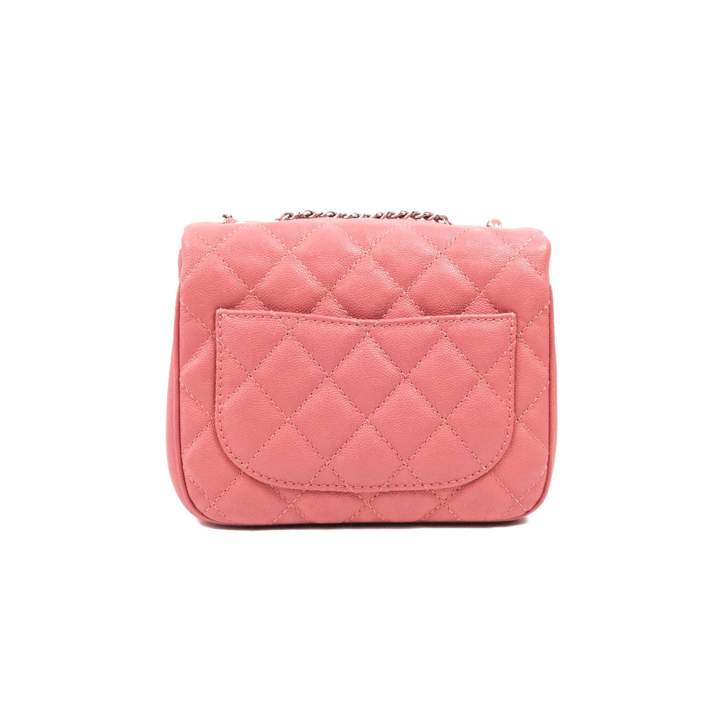 Chanel Caviar Quilted Small Urban Companion Flap Bag Pink Silver Hardware