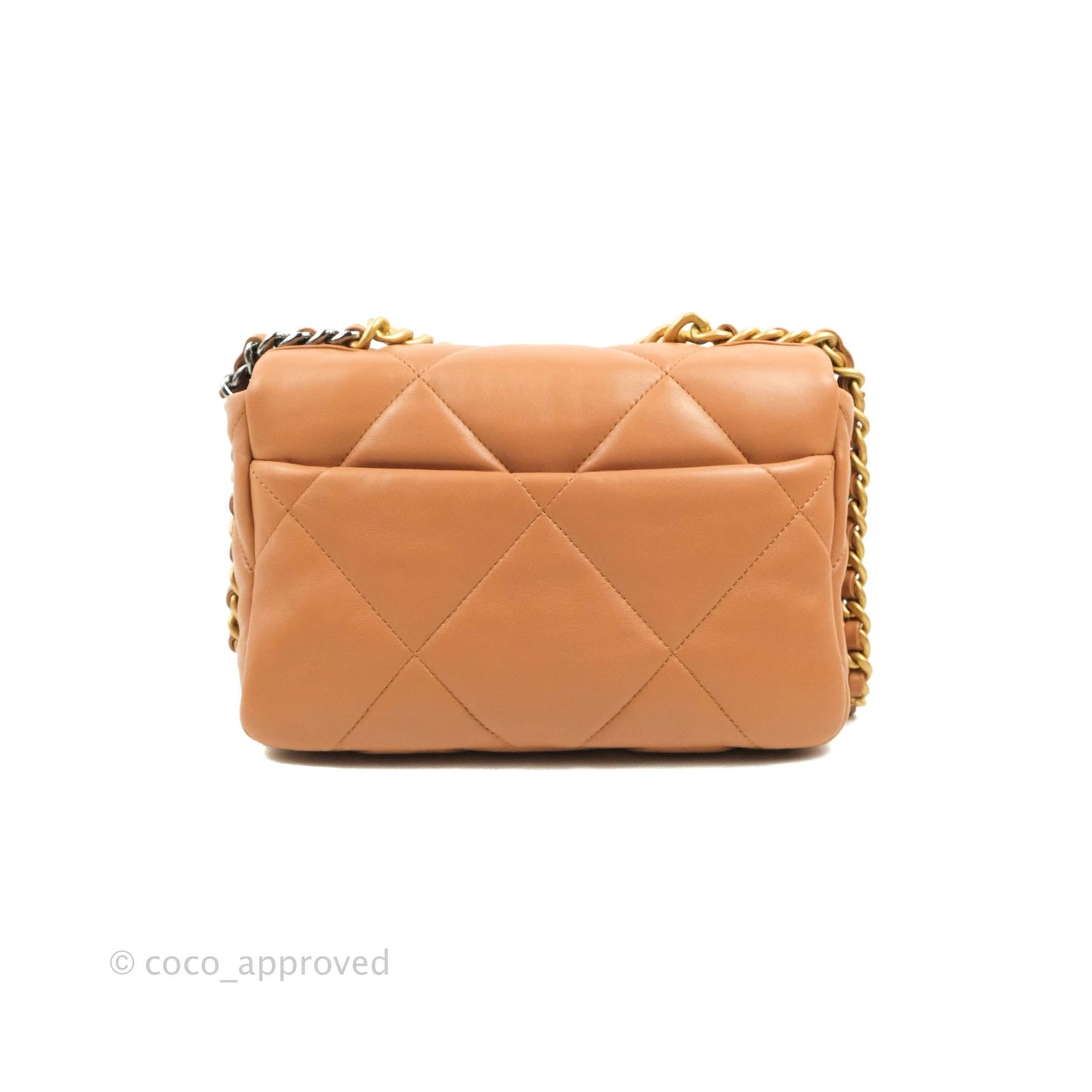 Chanel 19 Small Caramel Dark Beige Mixed Hardware 21K