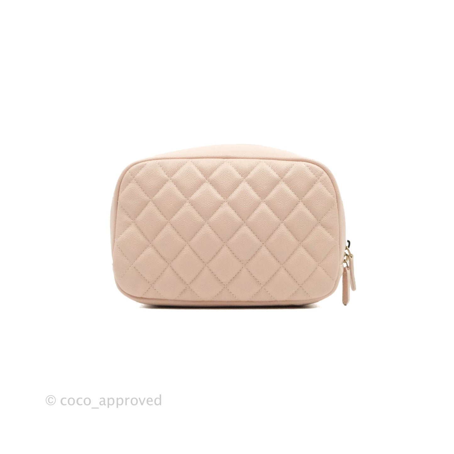 Chanel Large Classic Pouch Light Pink Caviar Gold Hardware
