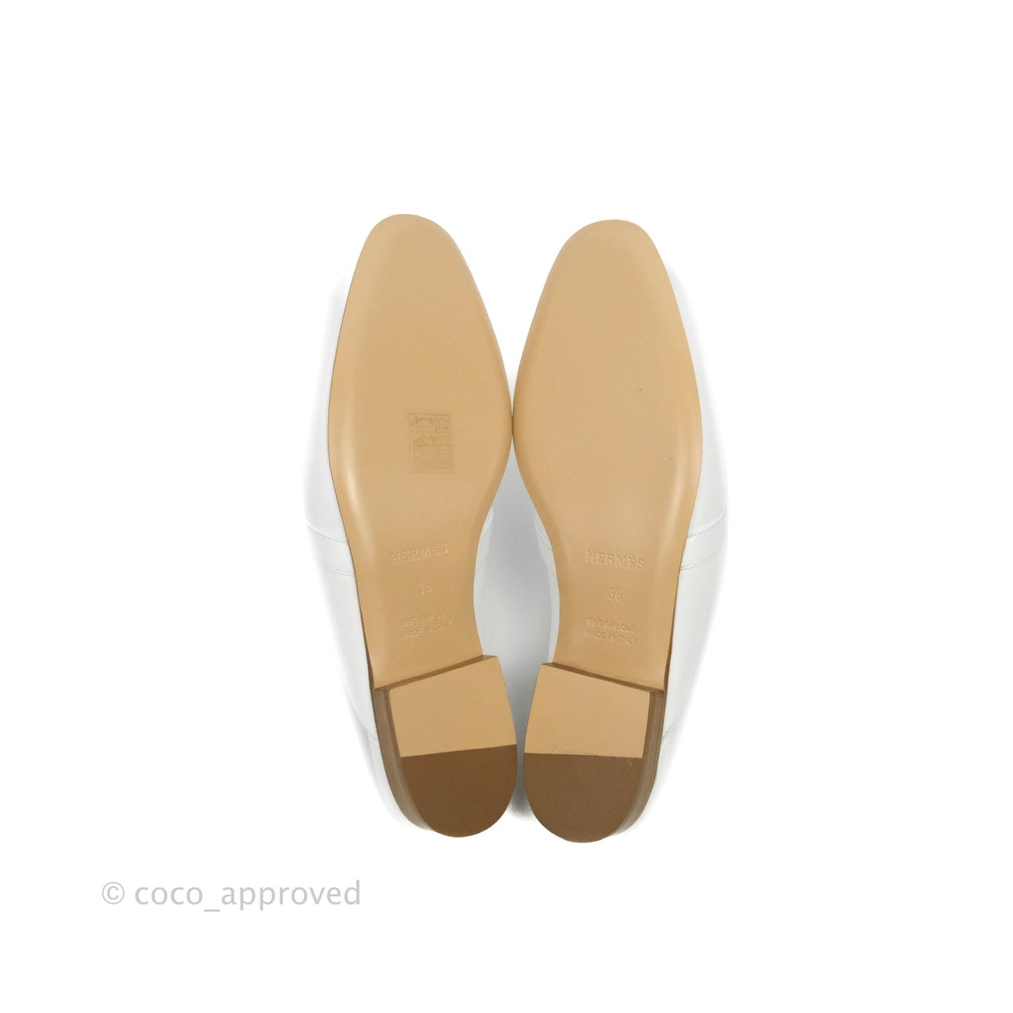 Hermès Oz Velvet Mules White Calfskin Palladium Hardware