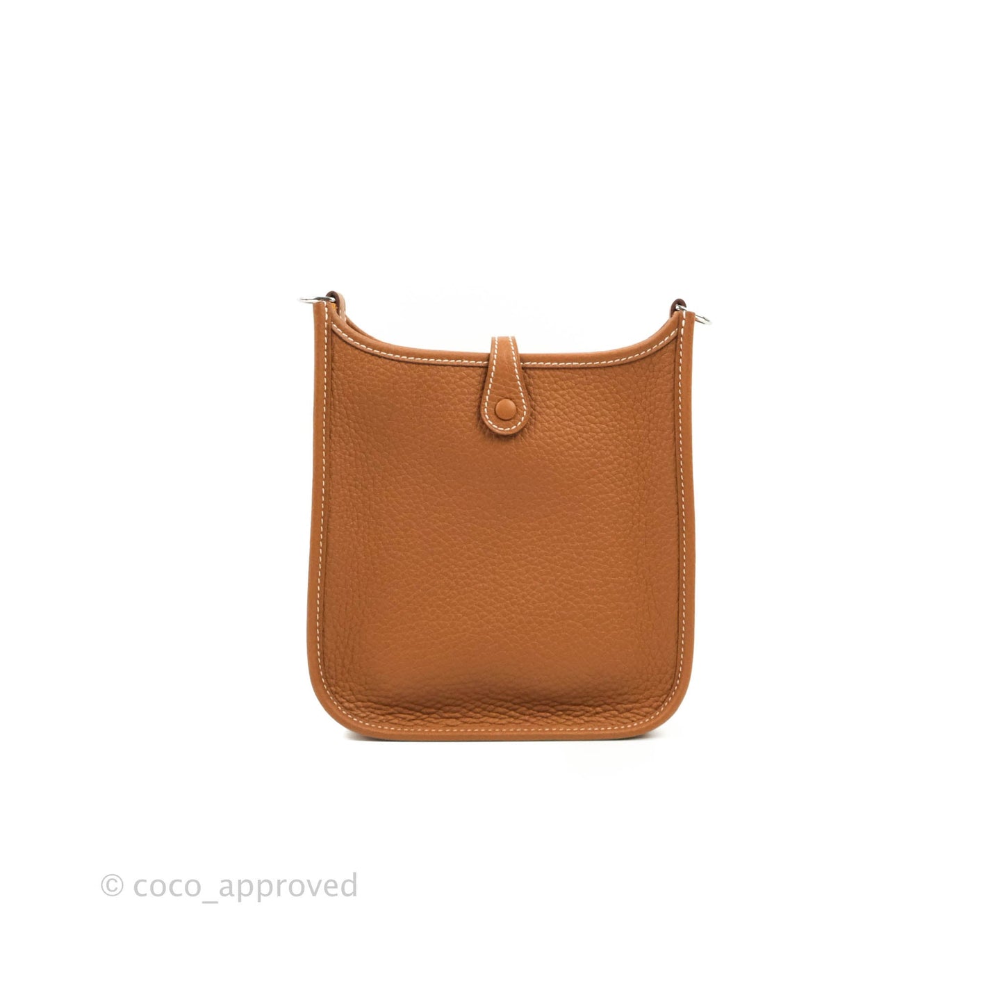 Hermès Mini Evelyne 16 Gold Clemence Palladium Hardware