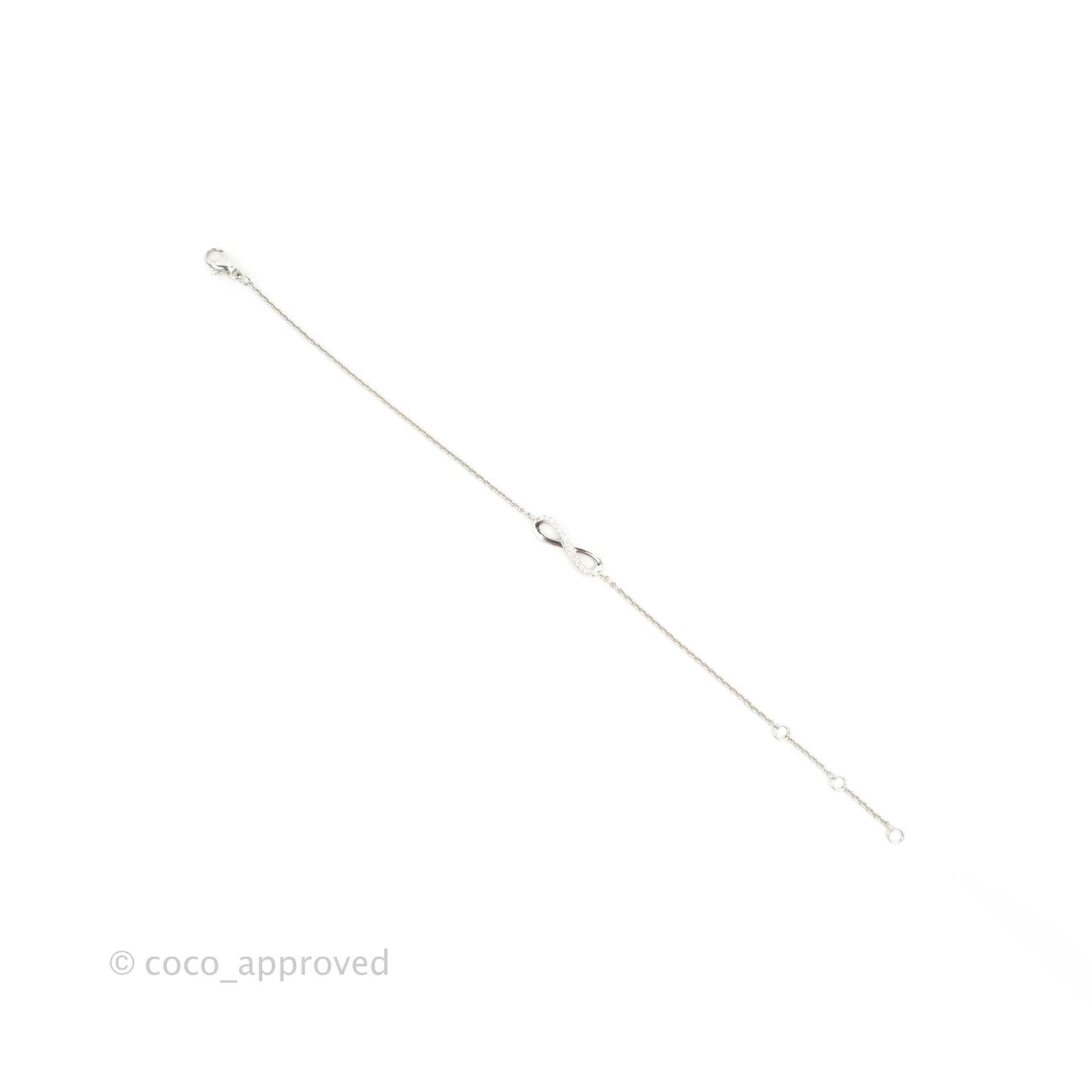 De Beers Infinity Bracelet White Gold Diamond 0.06ct