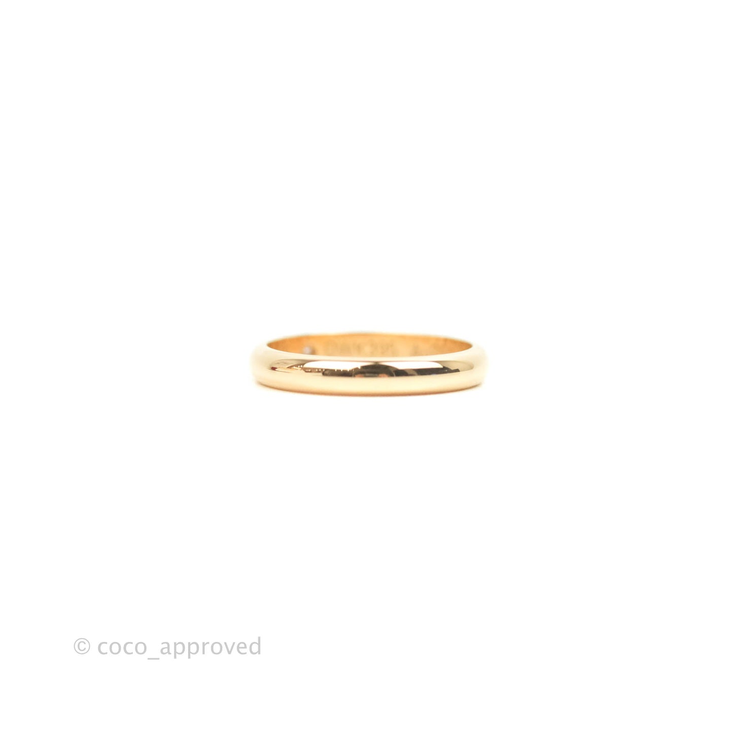 Cartier 1895 Rose Gold Diamond Ring Size 46