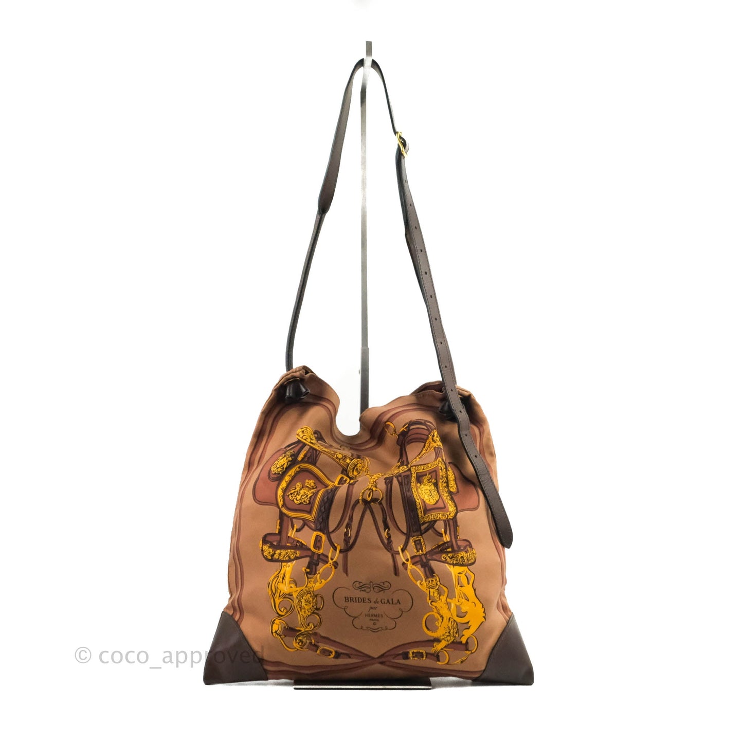 Hermès Silk City Tote Bag Marron