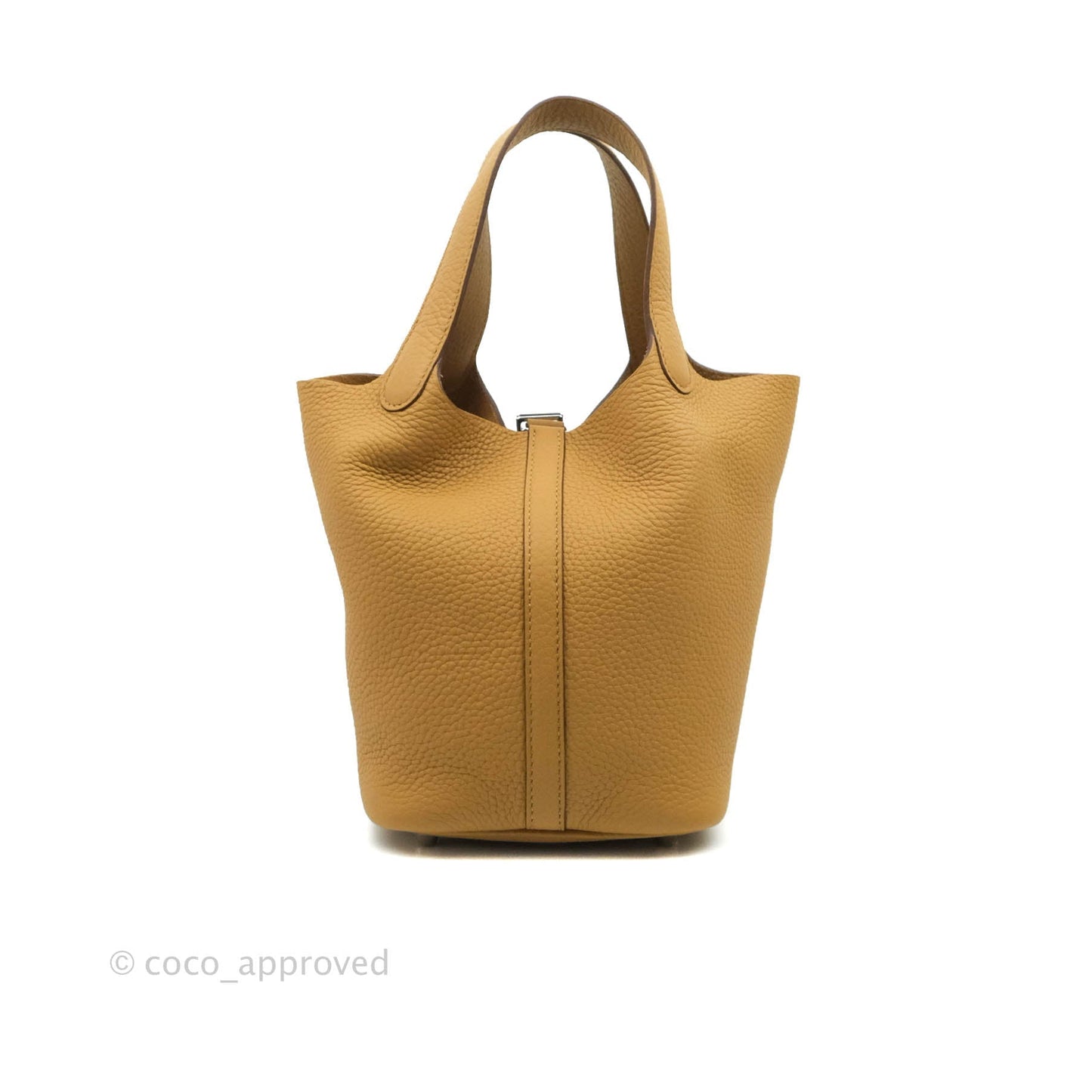 Hermès Picotin Lock 18 PM Biscuit 48 Natural 27 Clemence Palladium Hardware