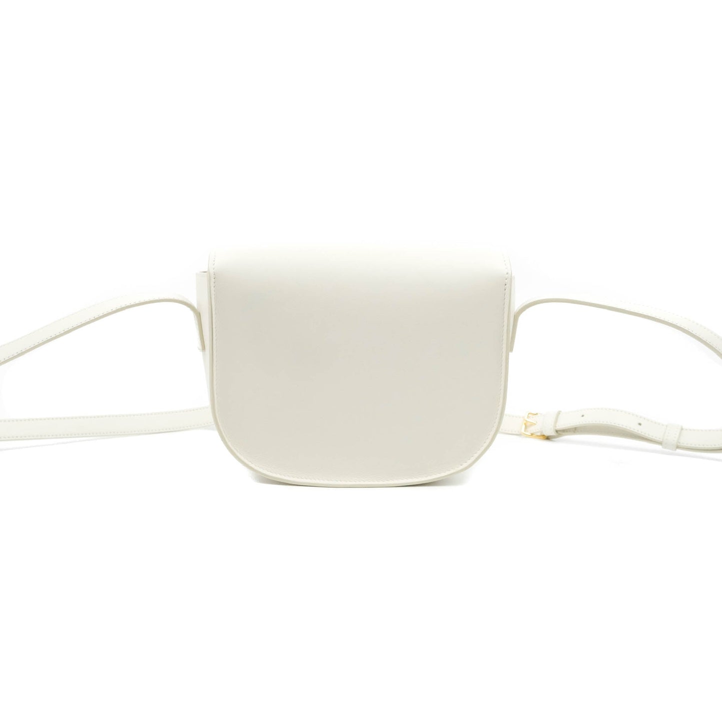 Celine Folco Cuir Triomphe White Smooth Calfskin