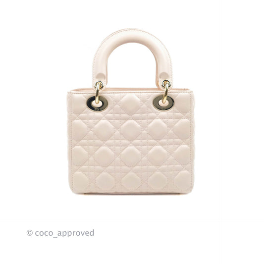 Christian Dior Lambskin My ABCDior Lady Dior Pale Pink Gold Hardware