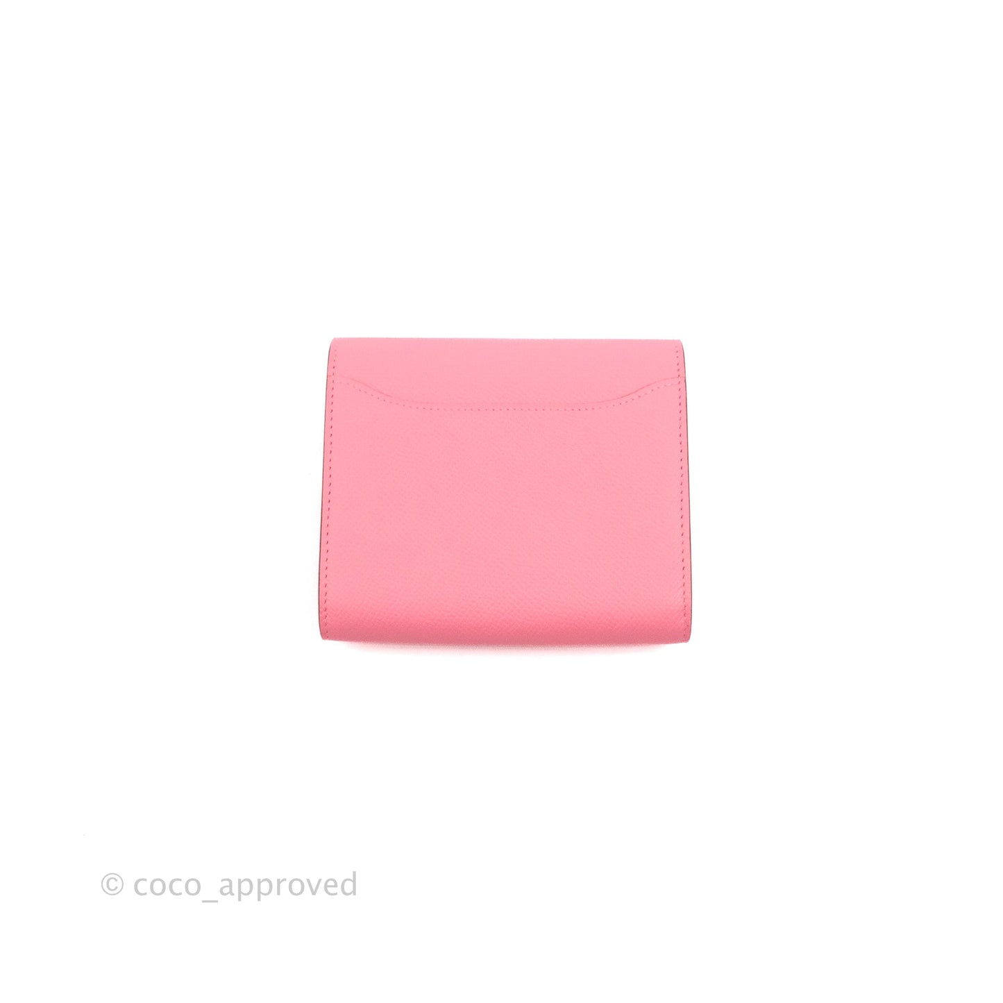 Hermès Constance Short Wallet Rose Azalee Epsom Silver Hardware