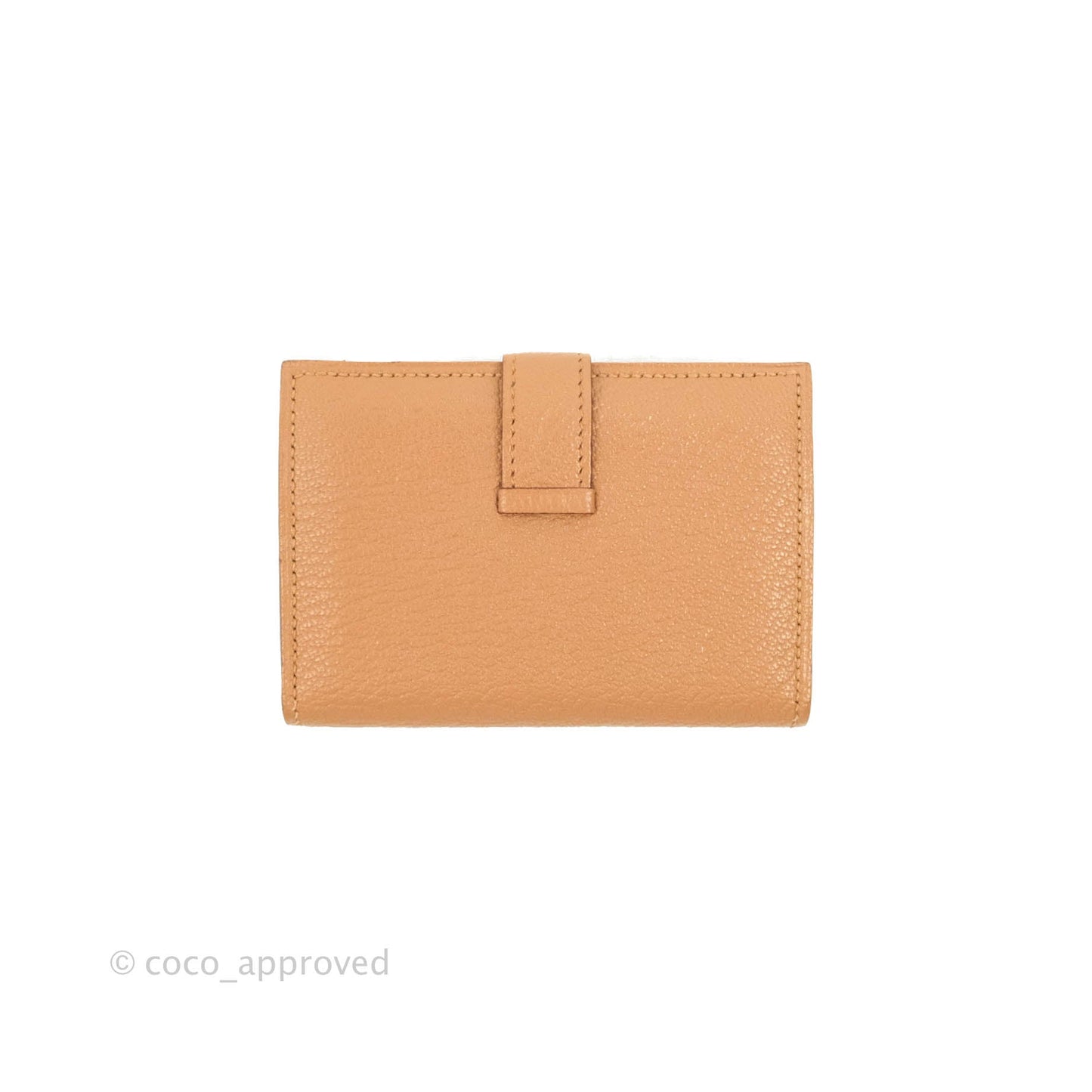 Hermes Bearn Mini Wallet Quebracho Chevre Mysore Palladium Hardware