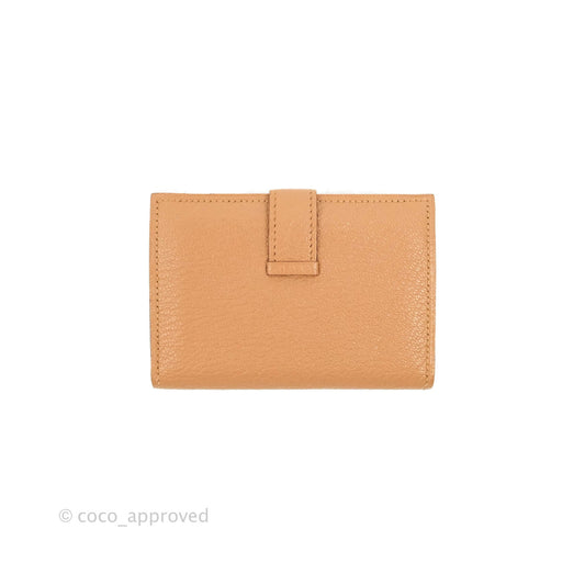 Hermes Bearn Mini Wallet Quebracho Chevre Mysore Palladium Hardware